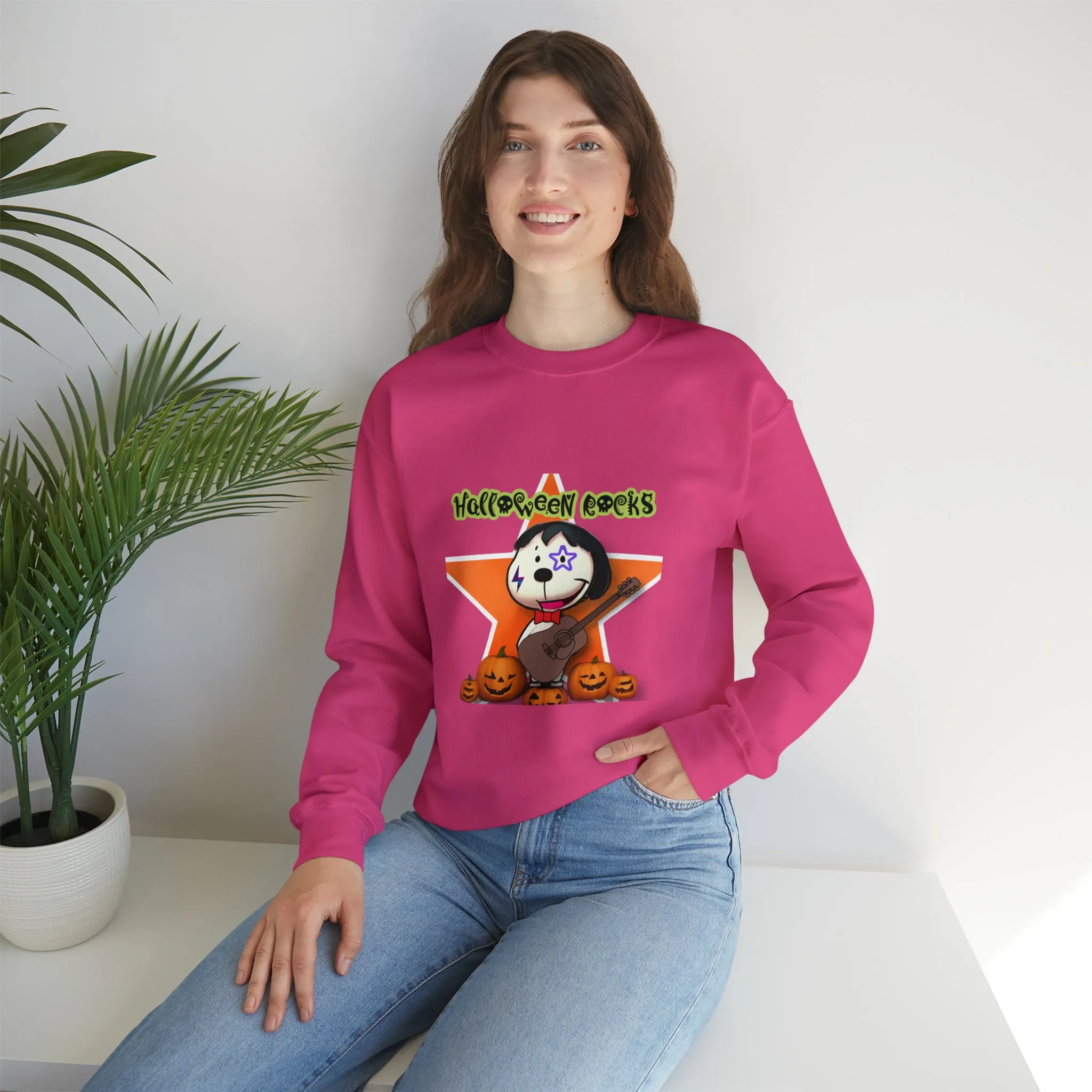 Halloween rocks Unisex Heavy Blend™ Crewneck Sweatshirt