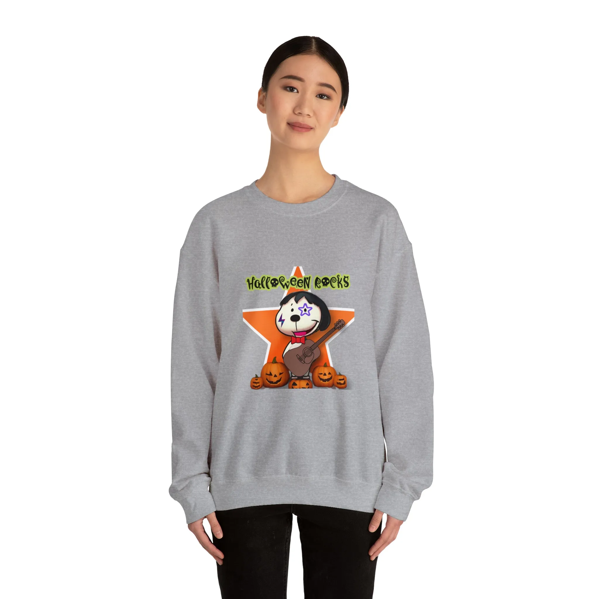 Halloween rocks Unisex Heavy Blend™ Crewneck Sweatshirt