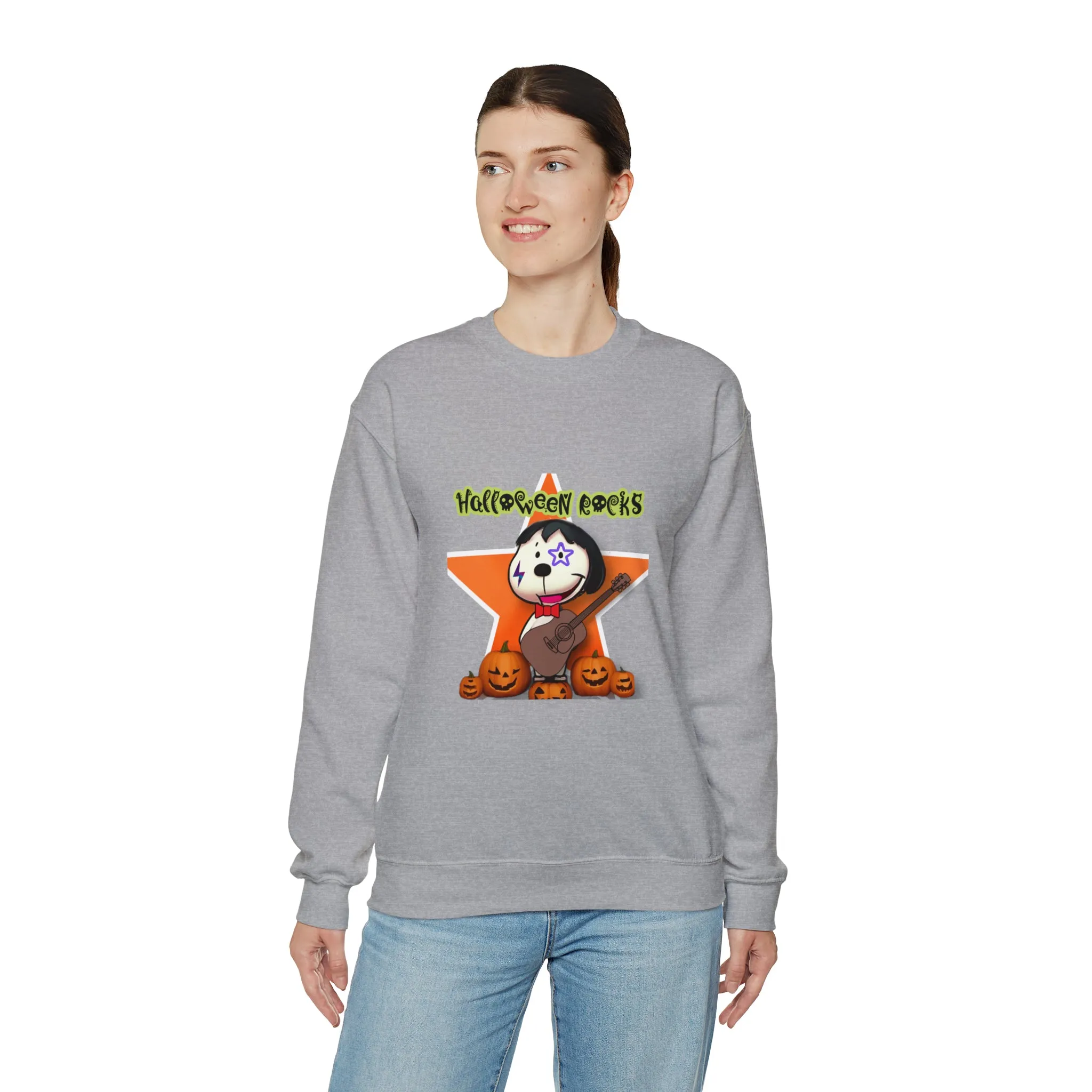 Halloween rocks Unisex Heavy Blend™ Crewneck Sweatshirt