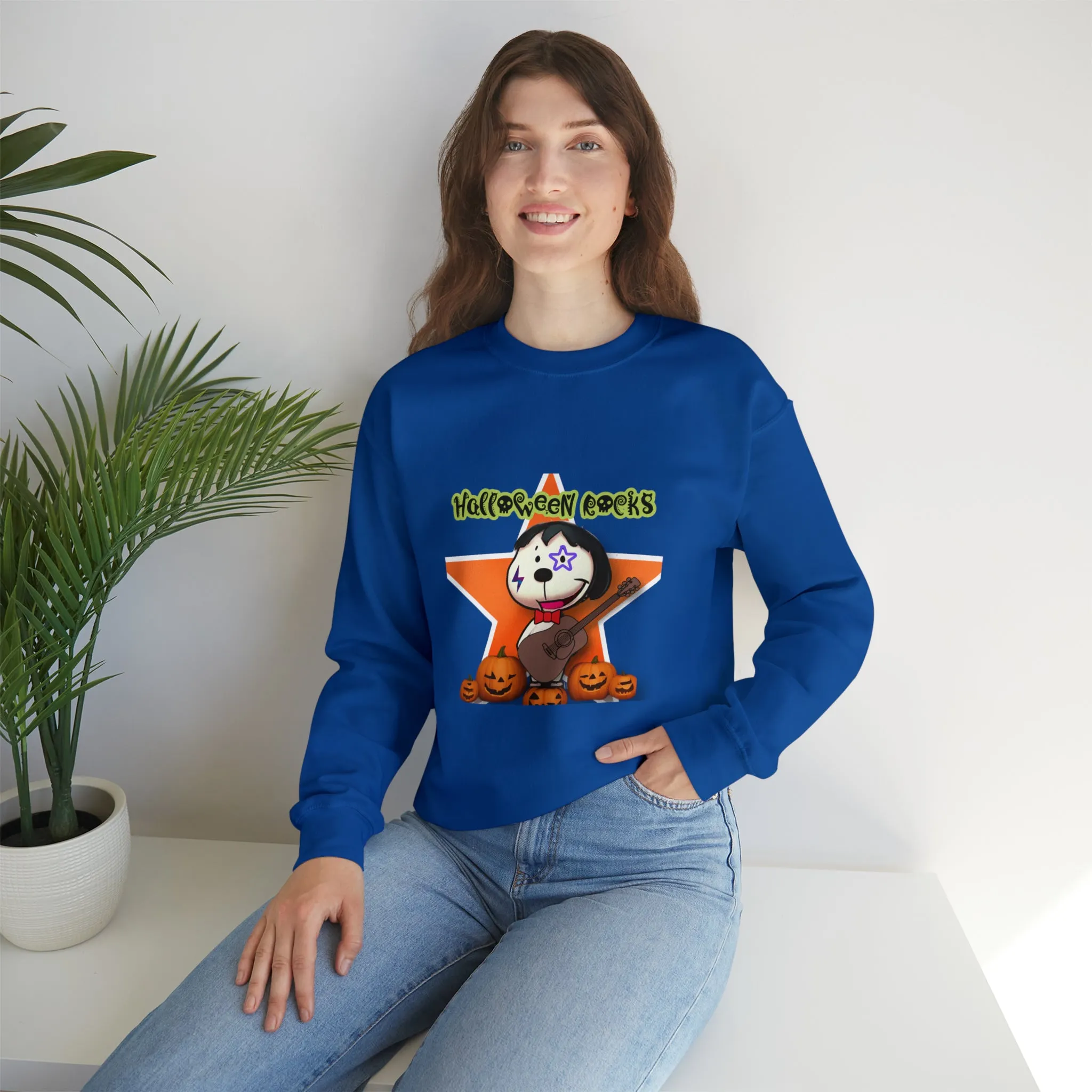 Halloween rocks Unisex Heavy Blend™ Crewneck Sweatshirt