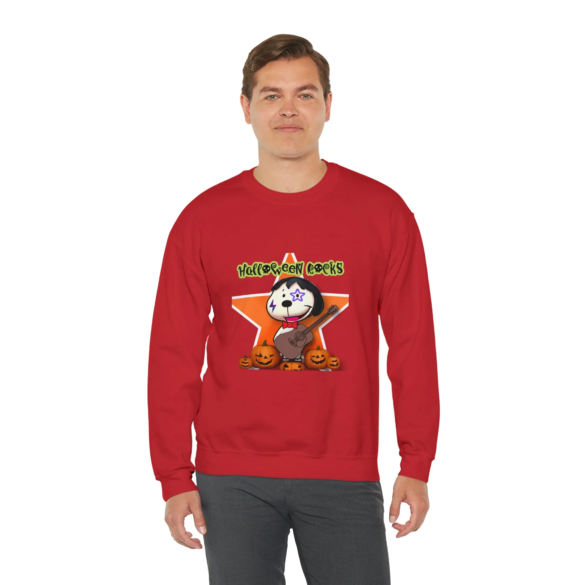 Halloween rocks Unisex Heavy Blend™ Crewneck Sweatshirt