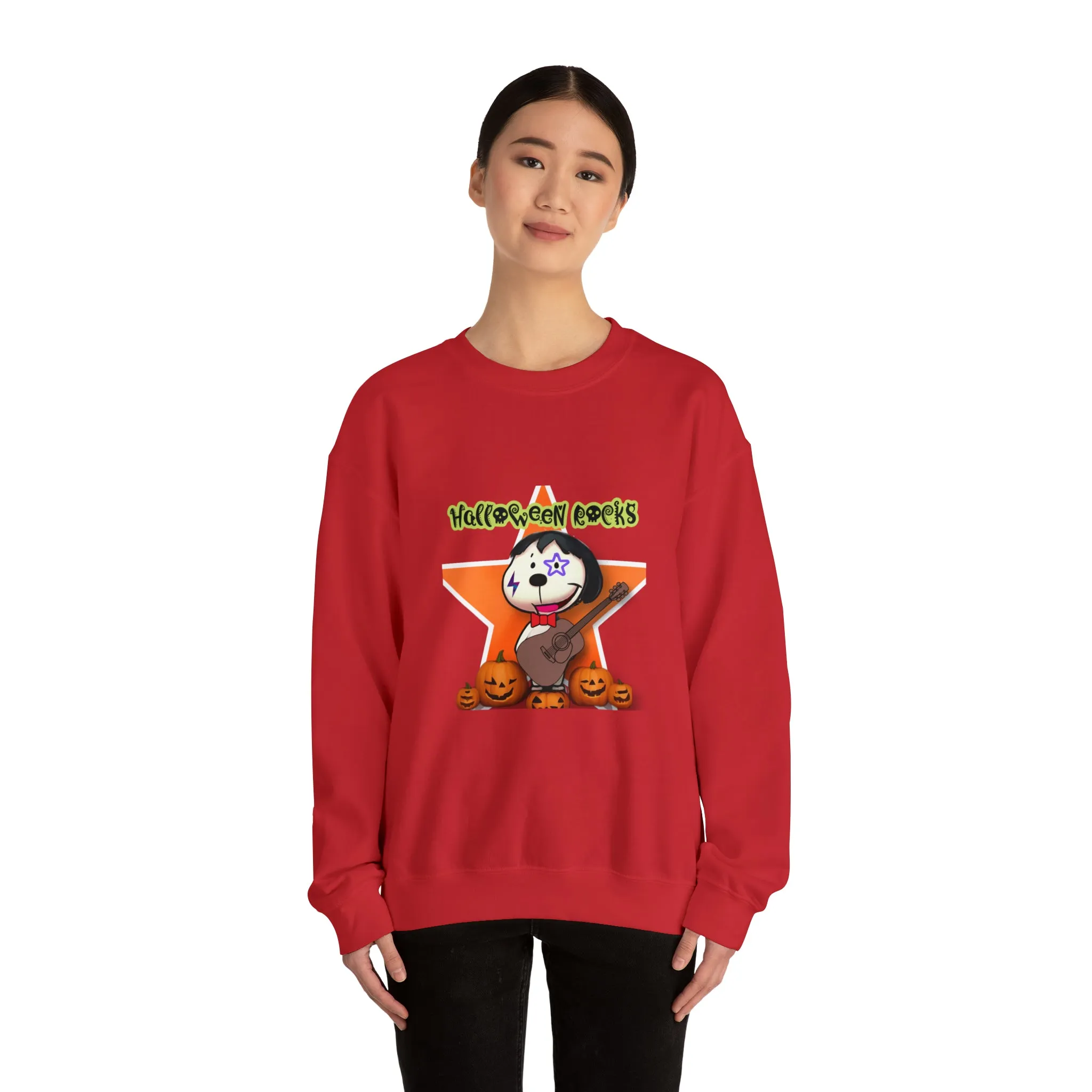 Halloween rocks Unisex Heavy Blend™ Crewneck Sweatshirt