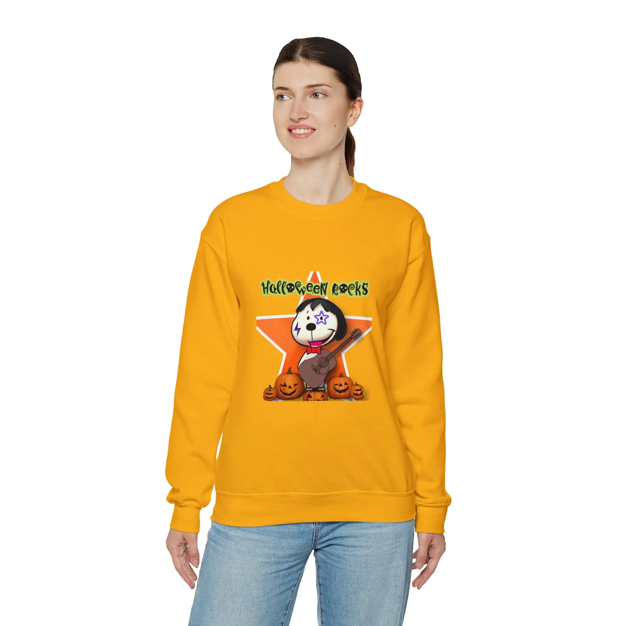 Halloween rocks Unisex Heavy Blend™ Crewneck Sweatshirt