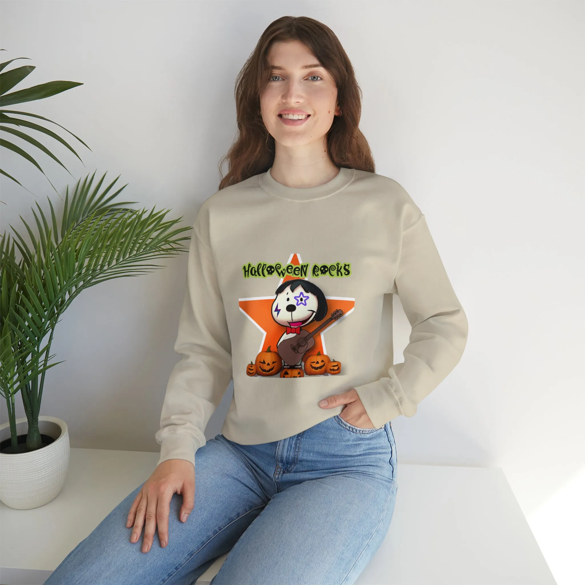 Halloween rocks Unisex Heavy Blend™ Crewneck Sweatshirt