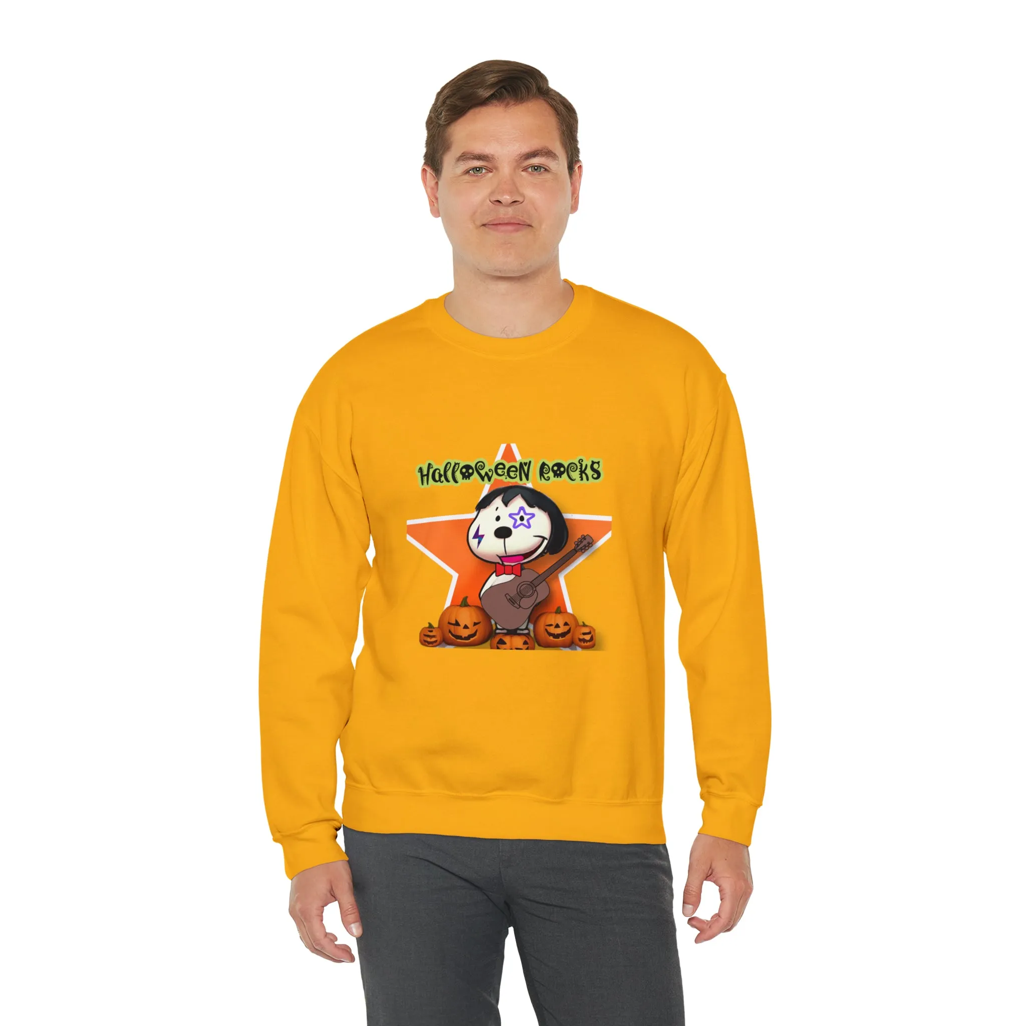 Halloween rocks Unisex Heavy Blend™ Crewneck Sweatshirt