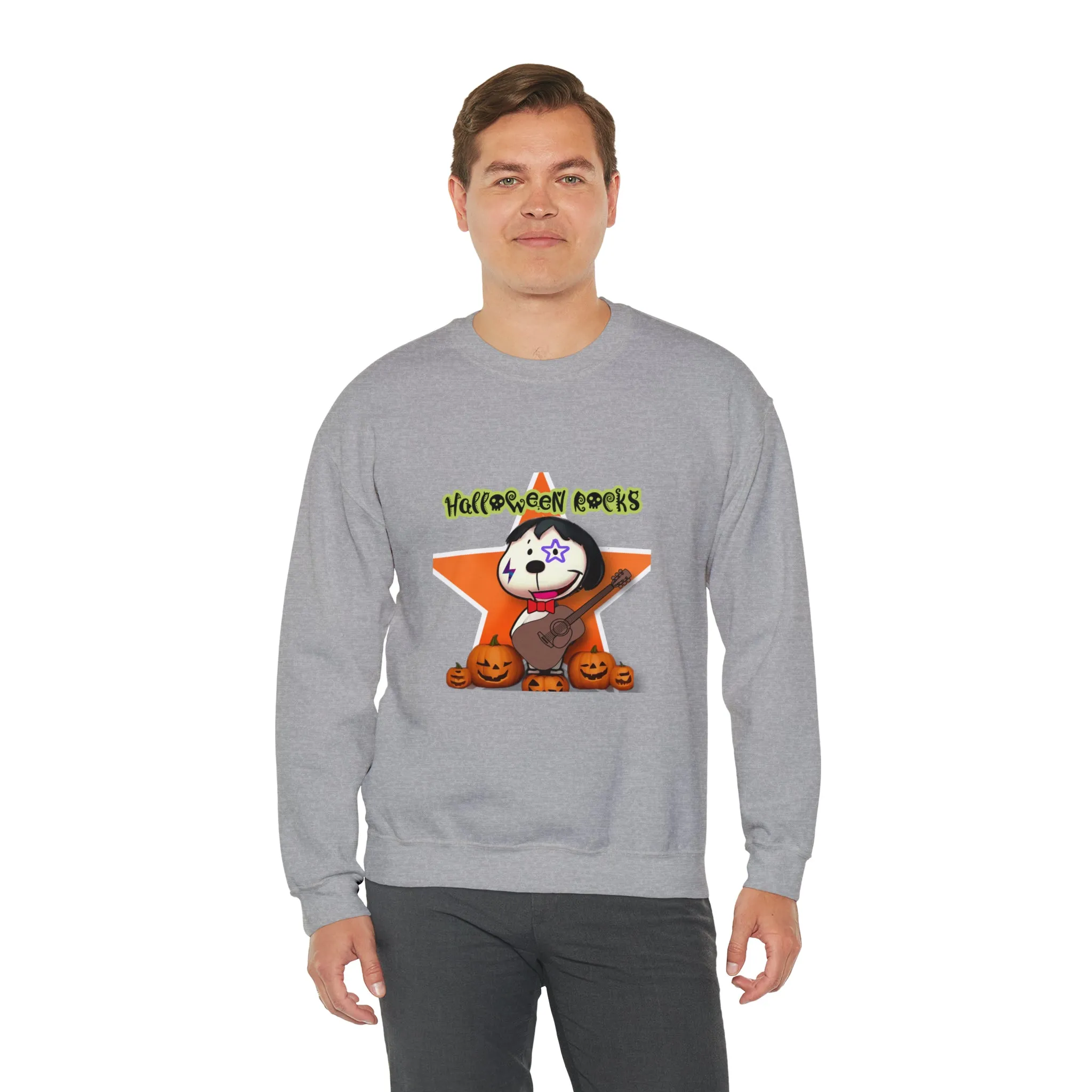 Halloween rocks Unisex Heavy Blend™ Crewneck Sweatshirt