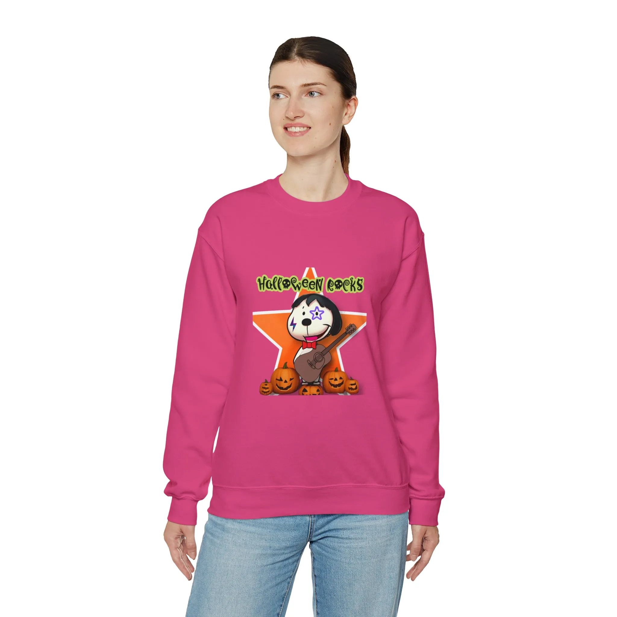 Halloween rocks Unisex Heavy Blend™ Crewneck Sweatshirt