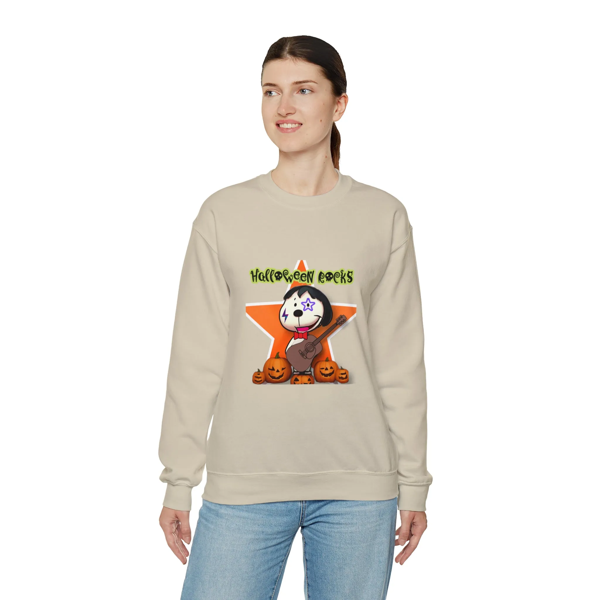 Halloween rocks Unisex Heavy Blend™ Crewneck Sweatshirt