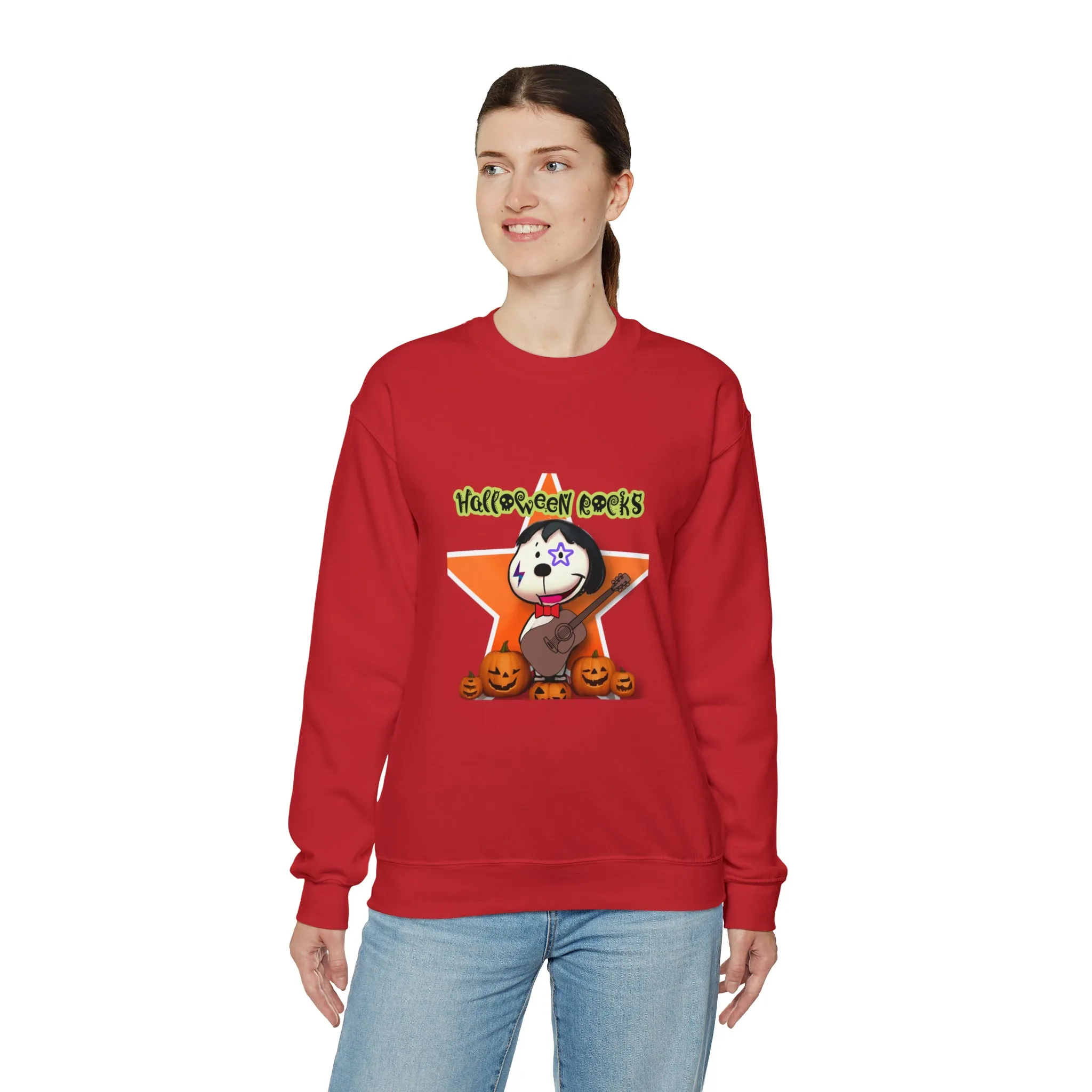 Halloween rocks Unisex Heavy Blend™ Crewneck Sweatshirt