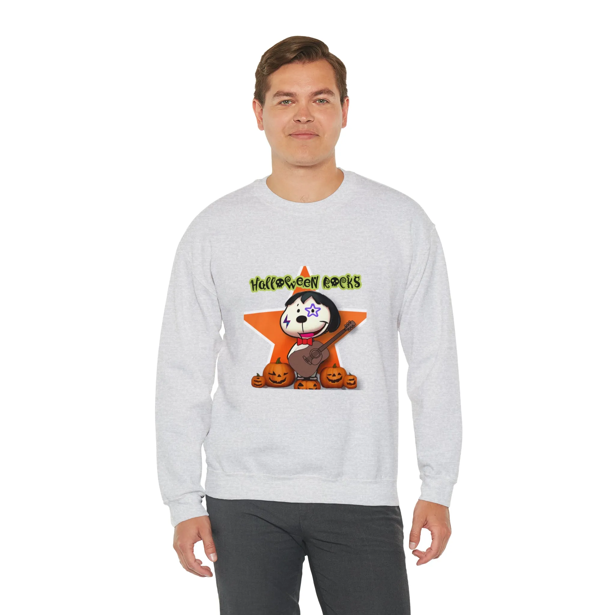 Halloween rocks Unisex Heavy Blend™ Crewneck Sweatshirt