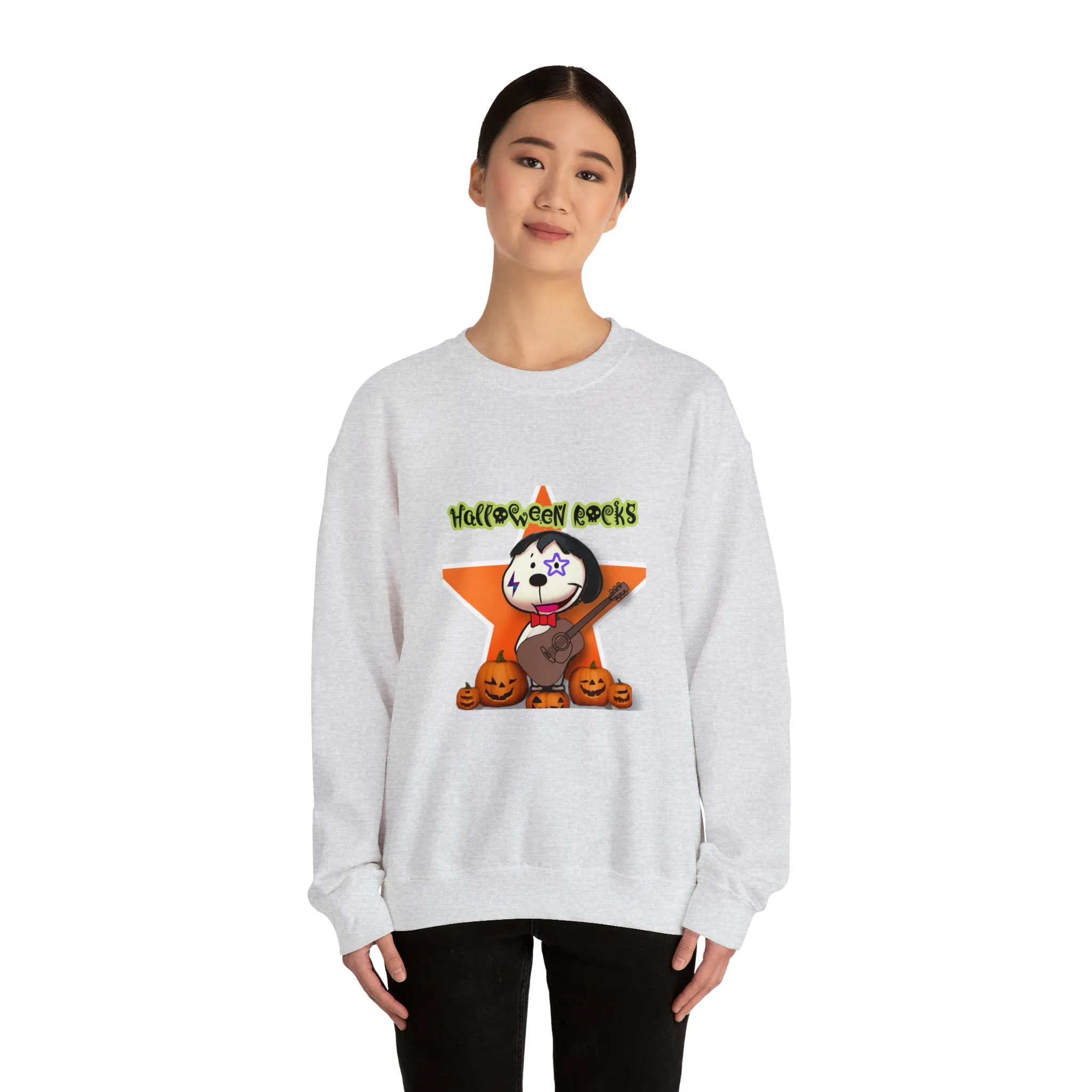 Halloween rocks Unisex Heavy Blend™ Crewneck Sweatshirt