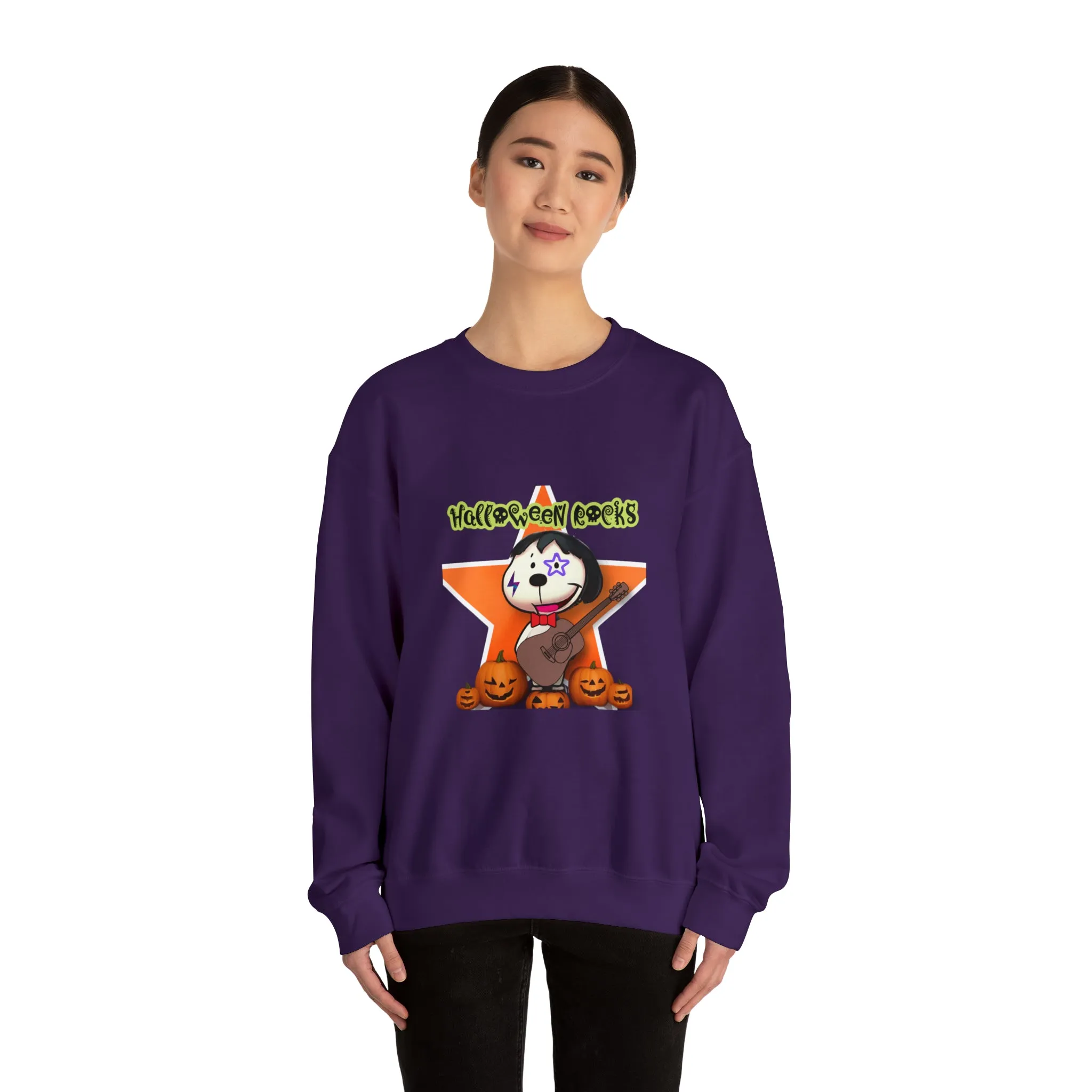 Halloween rocks Unisex Heavy Blend™ Crewneck Sweatshirt