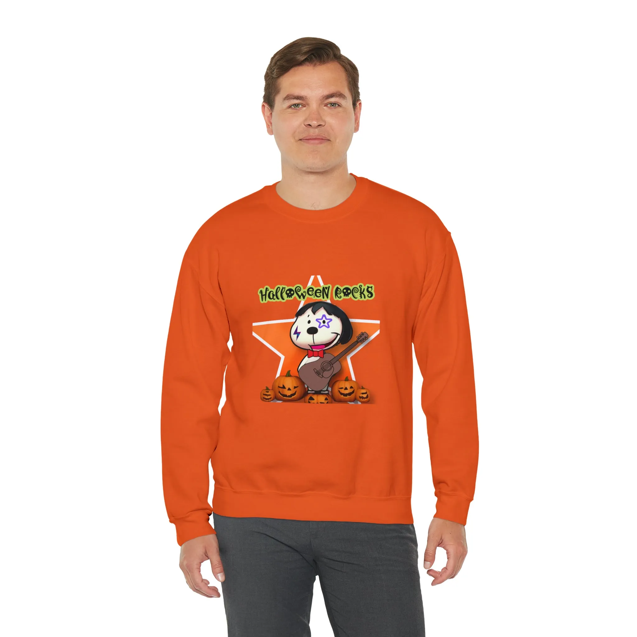 Halloween rocks Unisex Heavy Blend™ Crewneck Sweatshirt