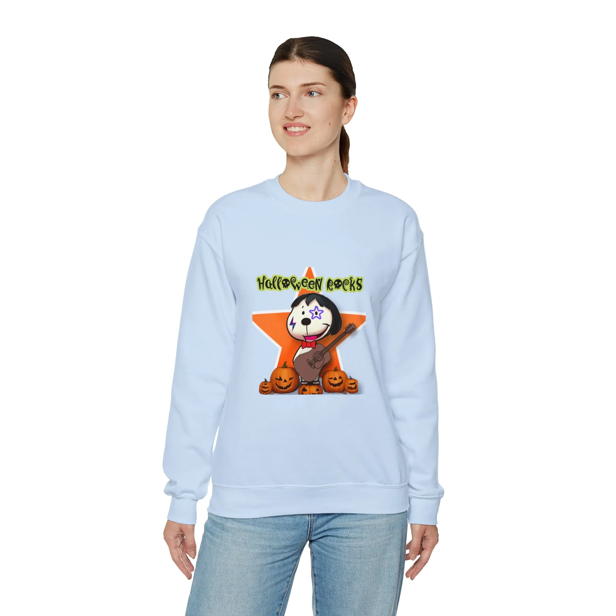 Halloween rocks Unisex Heavy Blend™ Crewneck Sweatshirt