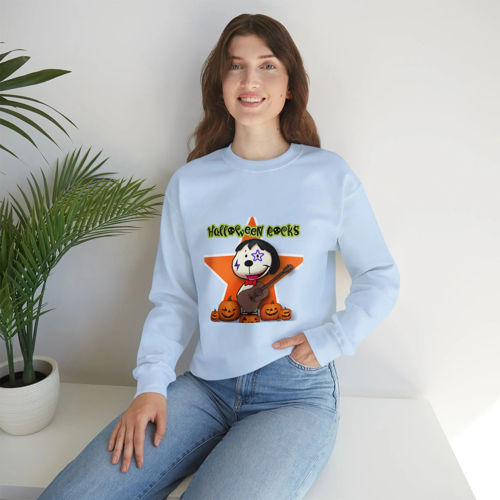 Halloween rocks Unisex Heavy Blend™ Crewneck Sweatshirt