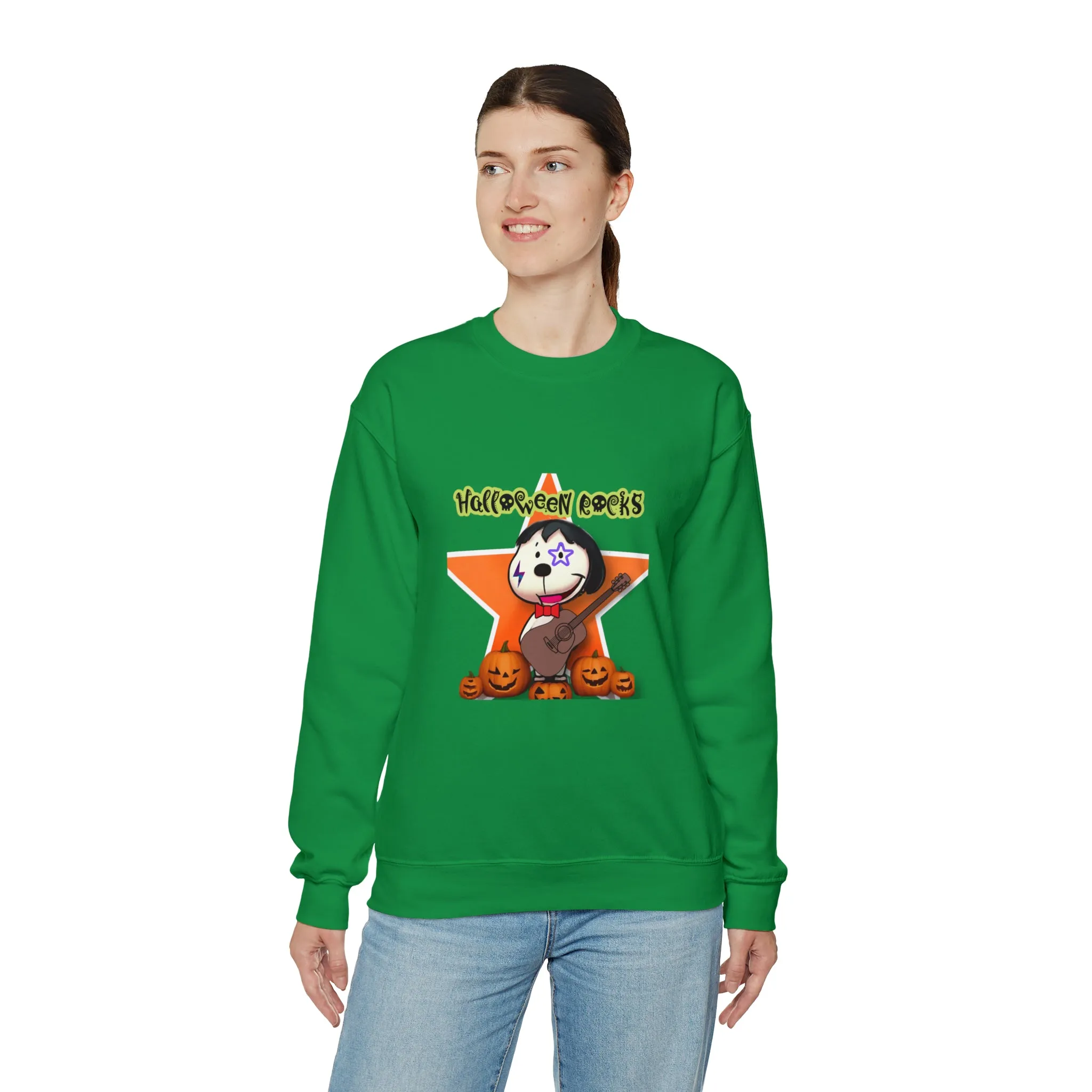 Halloween rocks Unisex Heavy Blend™ Crewneck Sweatshirt