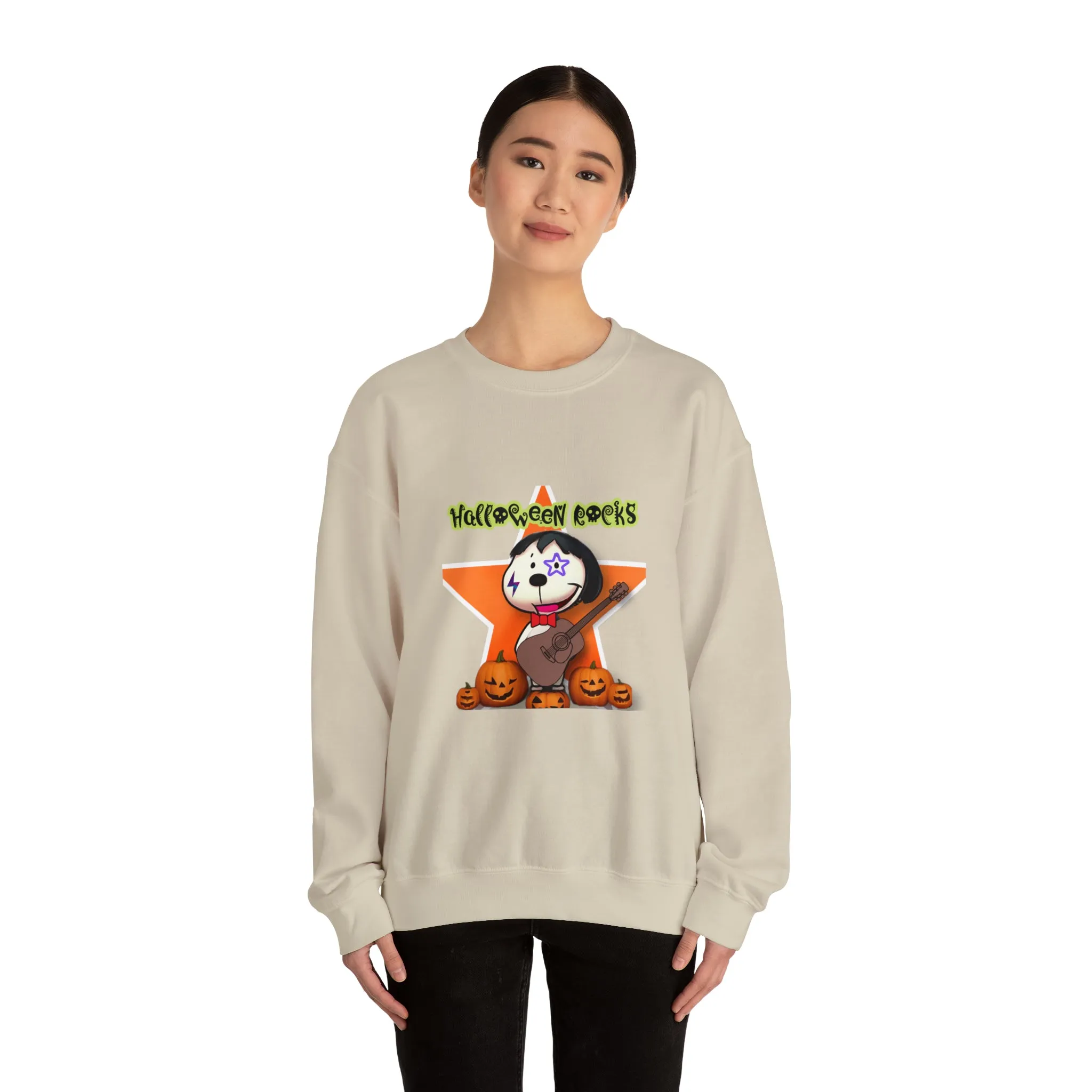 Halloween rocks Unisex Heavy Blend™ Crewneck Sweatshirt