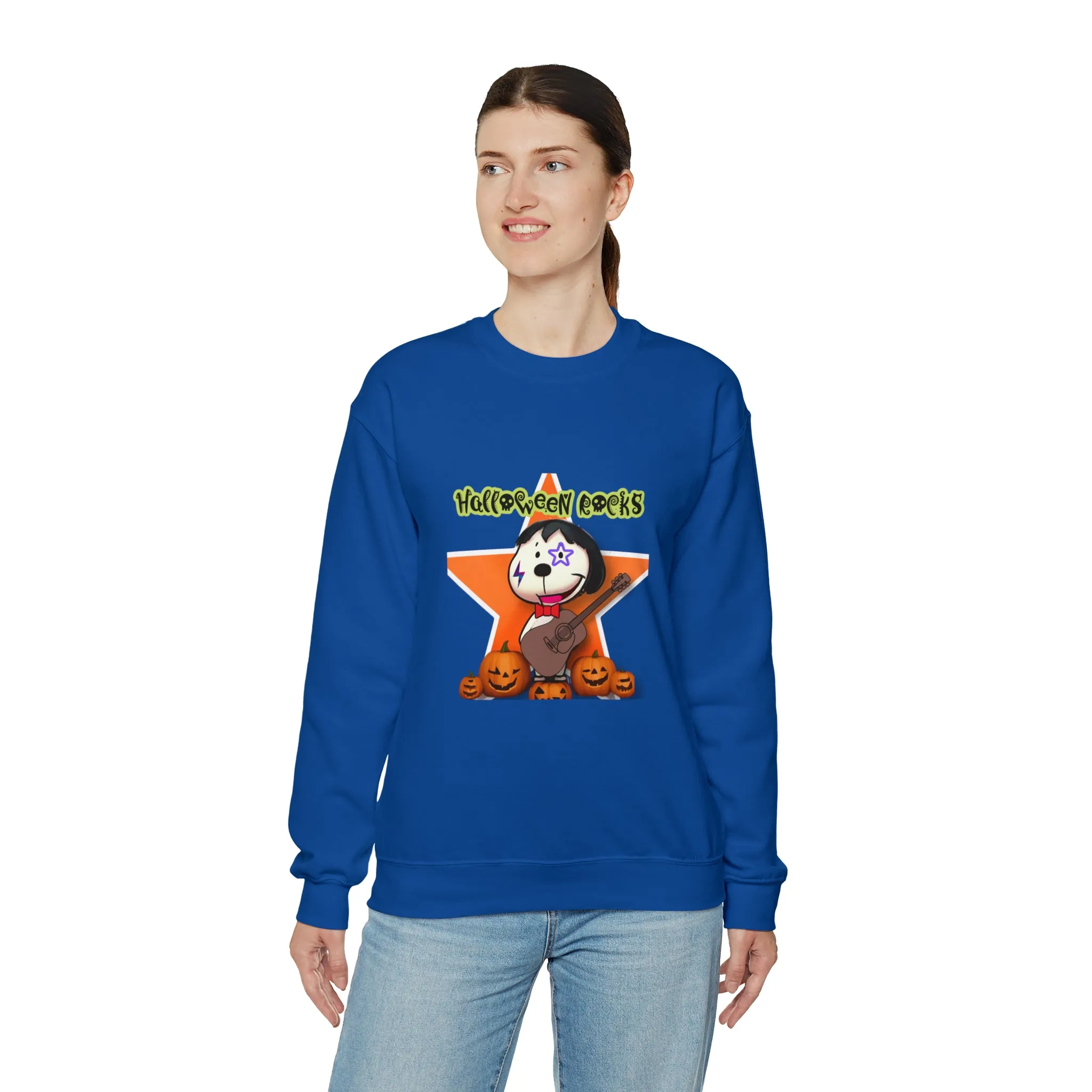 Halloween rocks Unisex Heavy Blend™ Crewneck Sweatshirt