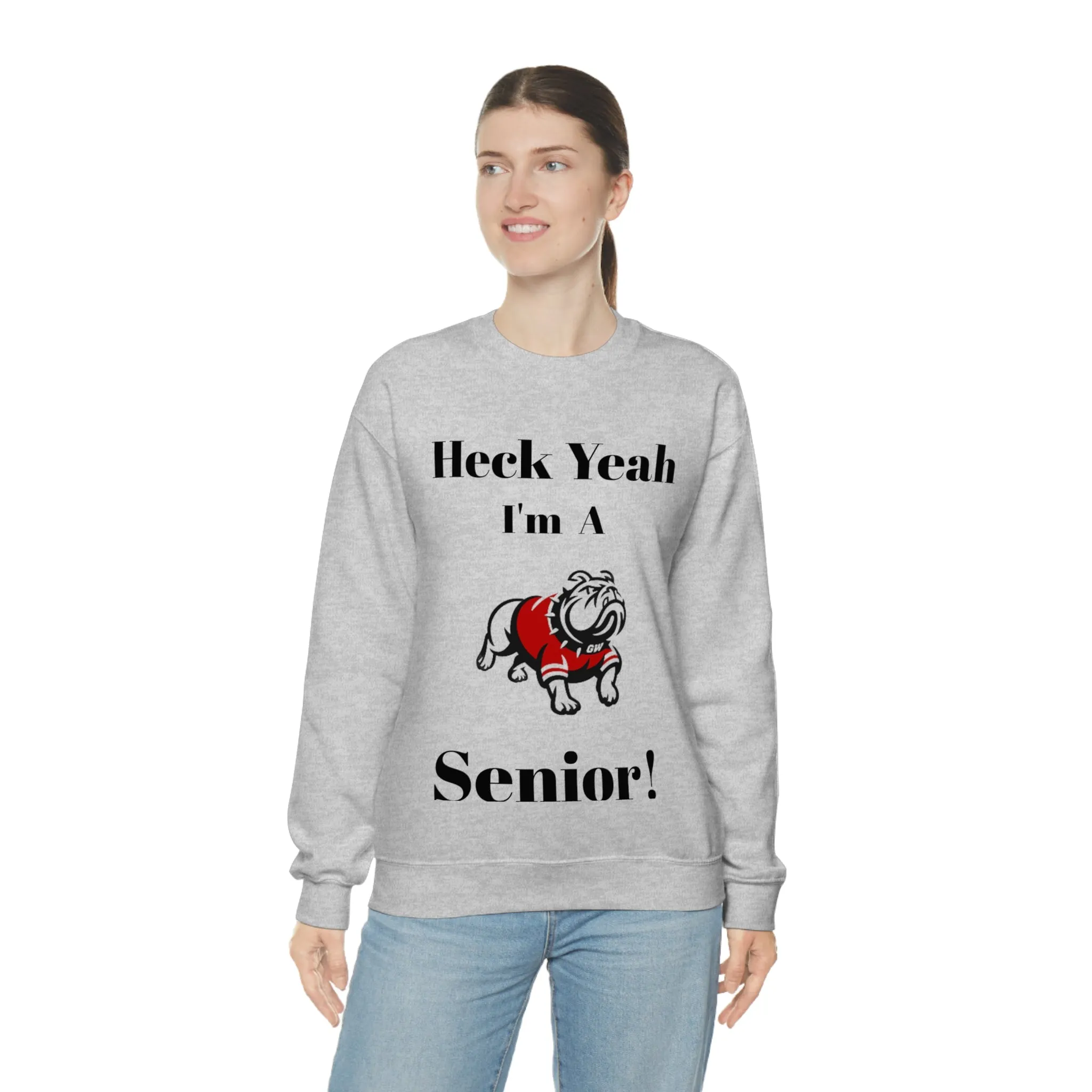 Heck Yeah I'm A Gardner Webb Senior Unisex Heavy Blend™ Crewneck Sweatshirt