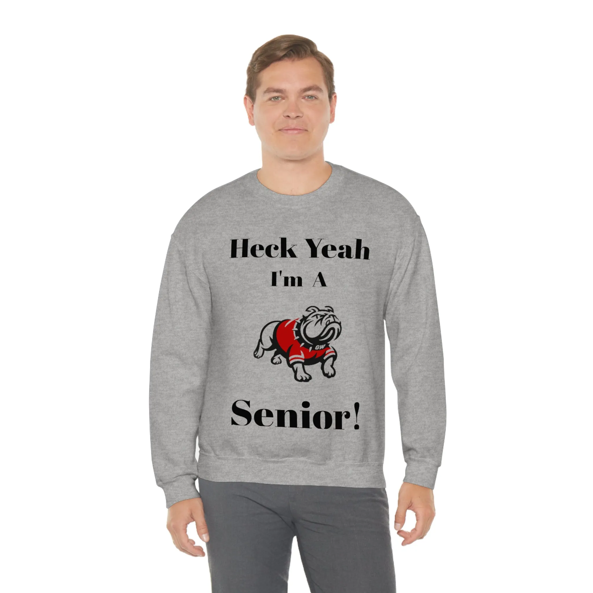 Heck Yeah I'm A Gardner Webb Senior Unisex Heavy Blend™ Crewneck Sweatshirt