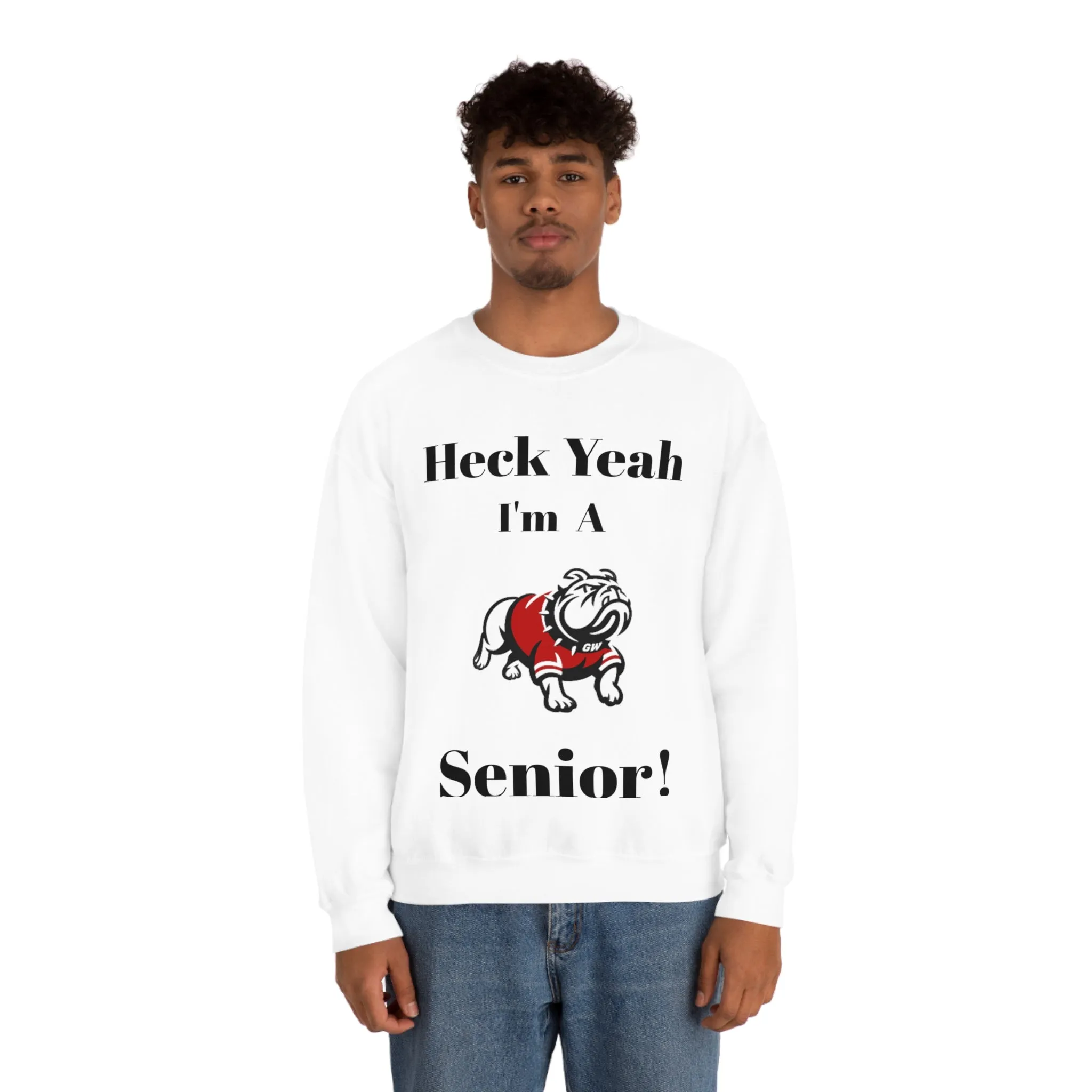 Heck Yeah I'm A Gardner Webb Senior Unisex Heavy Blend™ Crewneck Sweatshirt