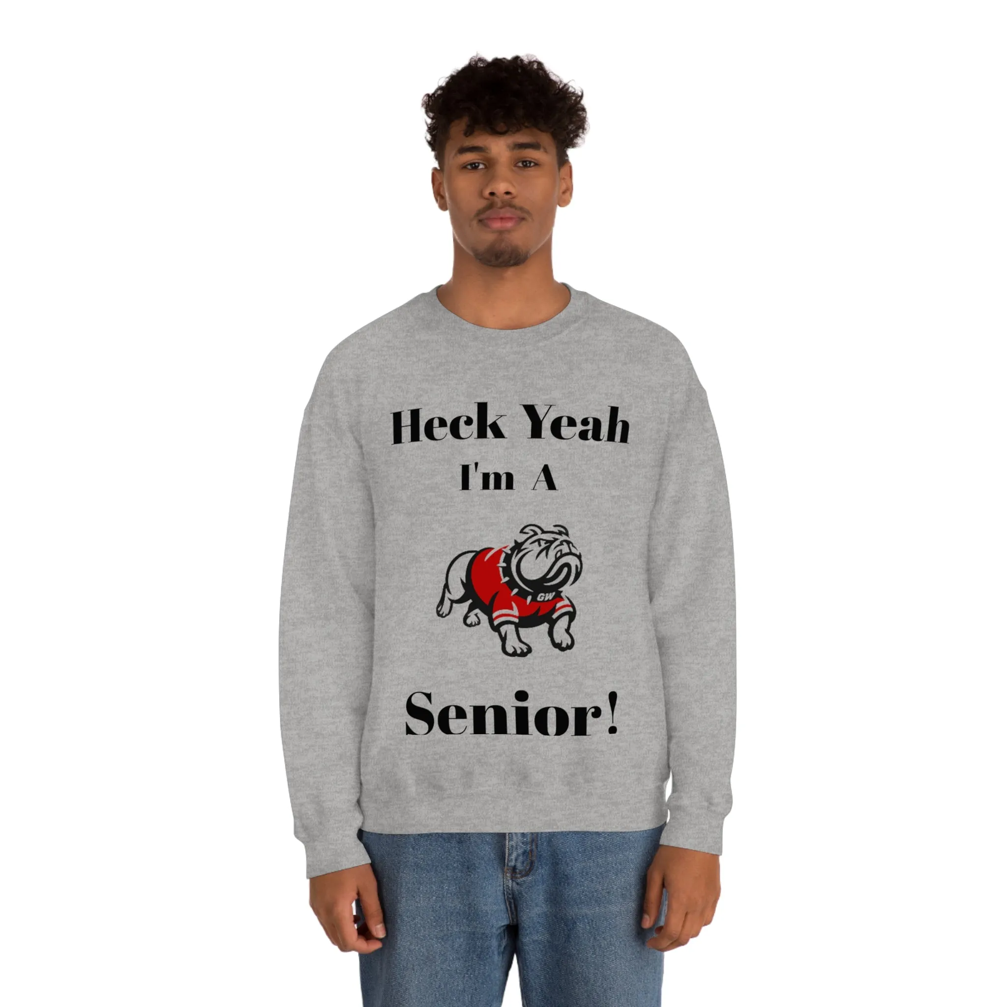 Heck Yeah I'm A Gardner Webb Senior Unisex Heavy Blend™ Crewneck Sweatshirt