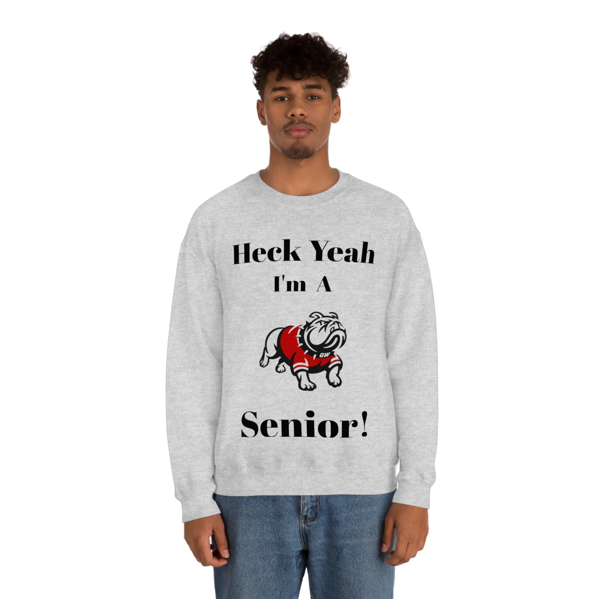 Heck Yeah I'm A Gardner Webb Senior Unisex Heavy Blend™ Crewneck Sweatshirt