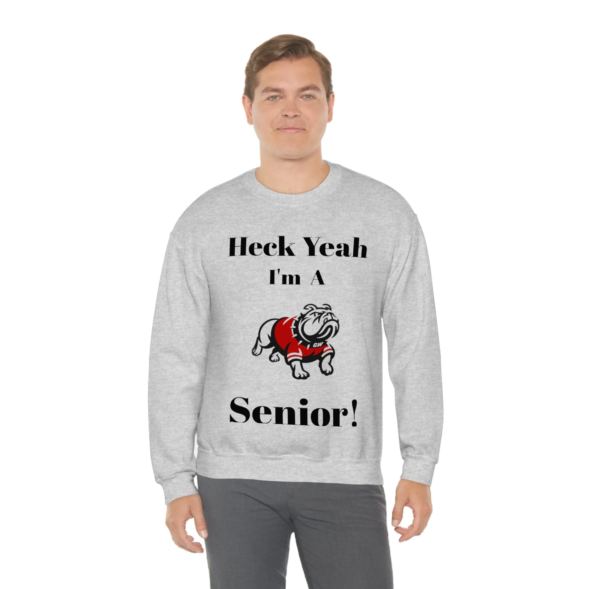 Heck Yeah I'm A Gardner Webb Senior Unisex Heavy Blend™ Crewneck Sweatshirt