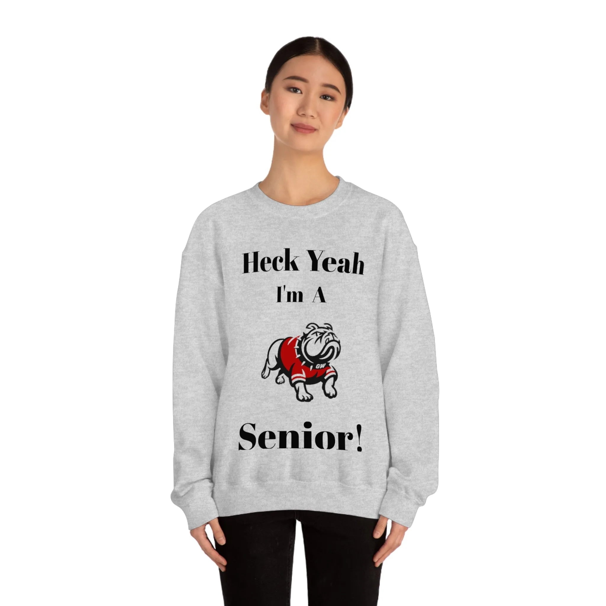 Heck Yeah I'm A Gardner Webb Senior Unisex Heavy Blend™ Crewneck Sweatshirt