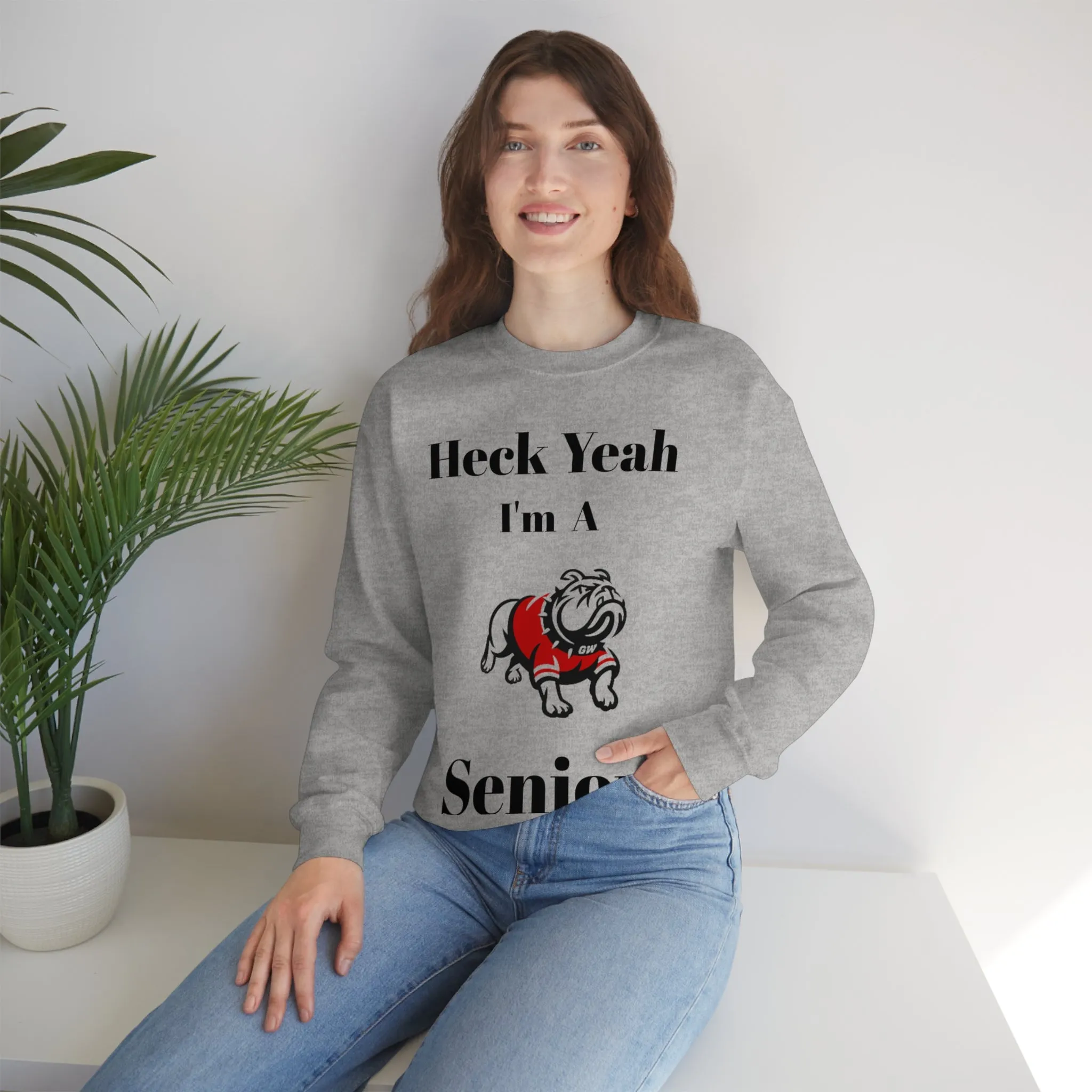 Heck Yeah I'm A Gardner Webb Senior Unisex Heavy Blend™ Crewneck Sweatshirt