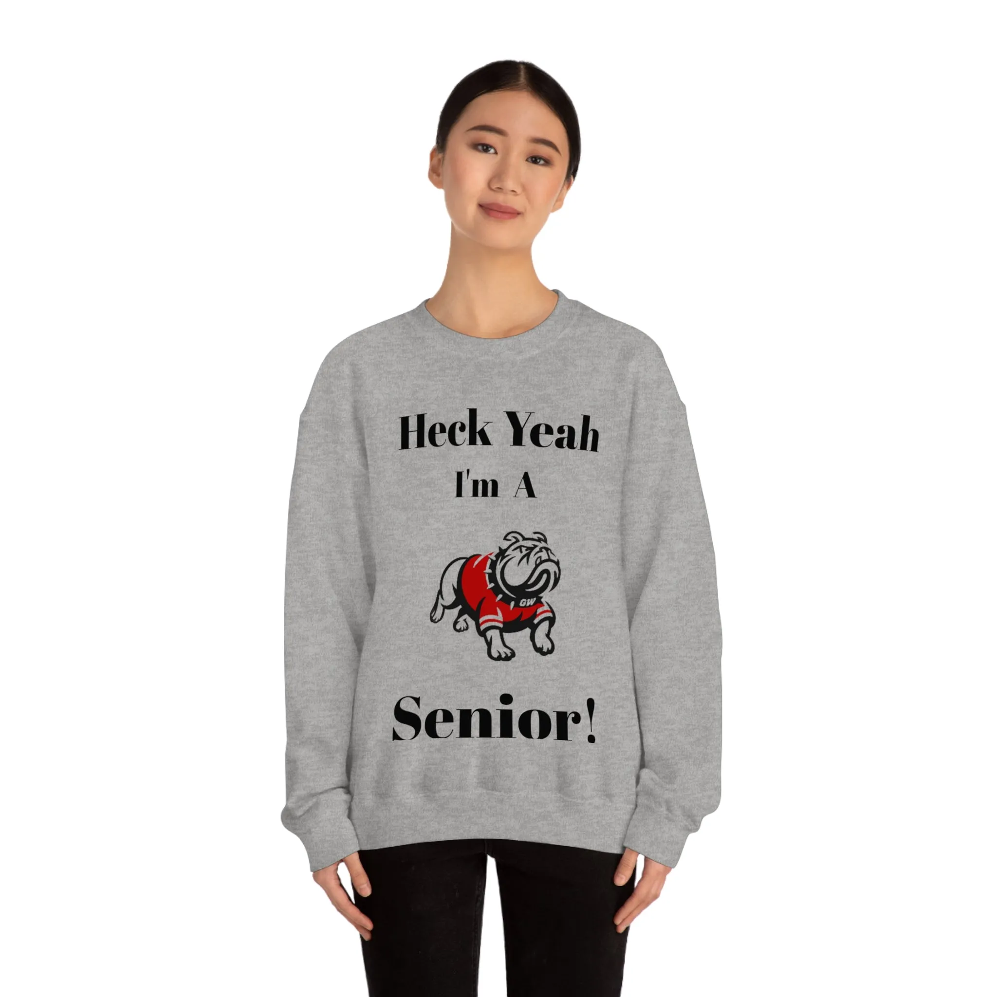 Heck Yeah I'm A Gardner Webb Senior Unisex Heavy Blend™ Crewneck Sweatshirt