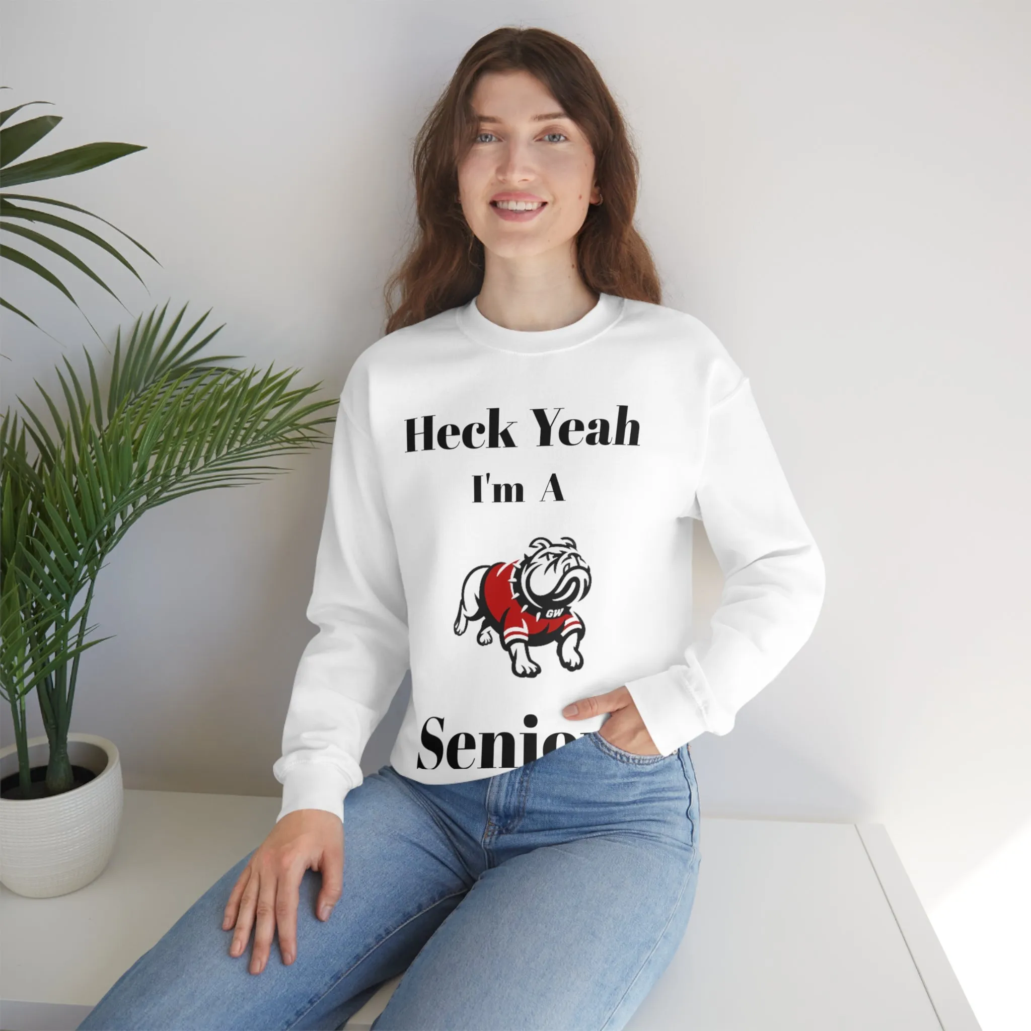 Heck Yeah I'm A Gardner Webb Senior Unisex Heavy Blend™ Crewneck Sweatshirt