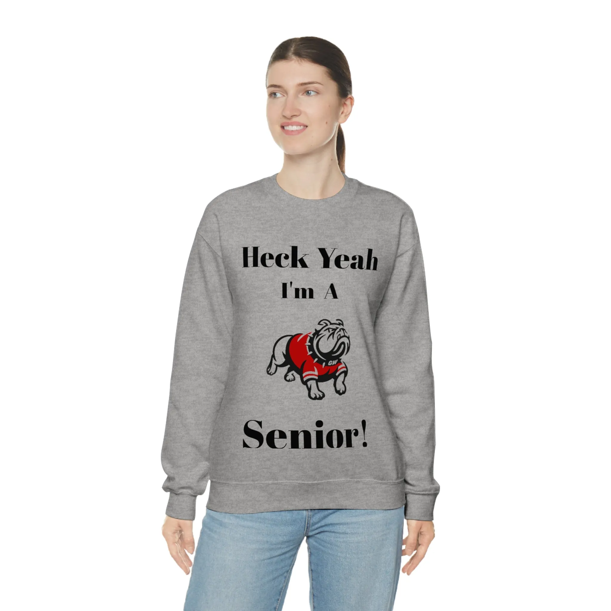 Heck Yeah I'm A Gardner Webb Senior Unisex Heavy Blend™ Crewneck Sweatshirt