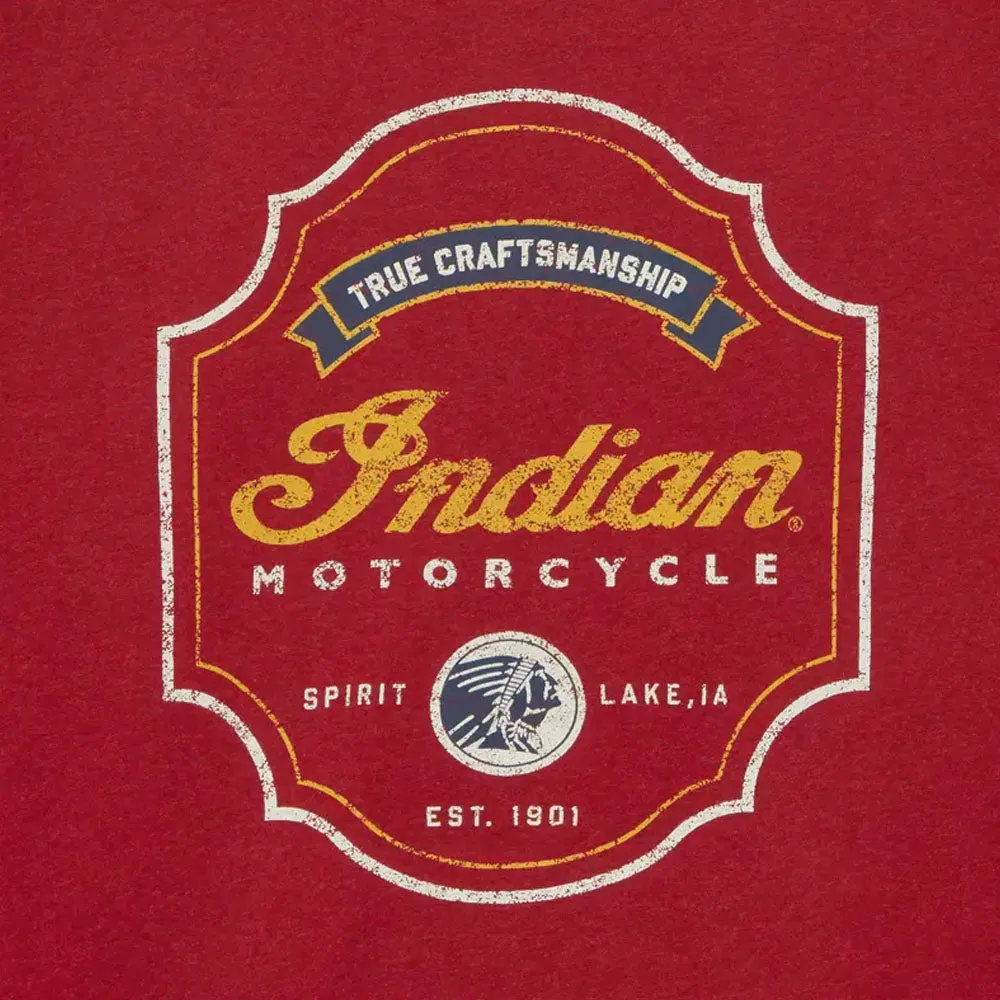 Indian Motorcycle Shield Graphic T-Shirt Red