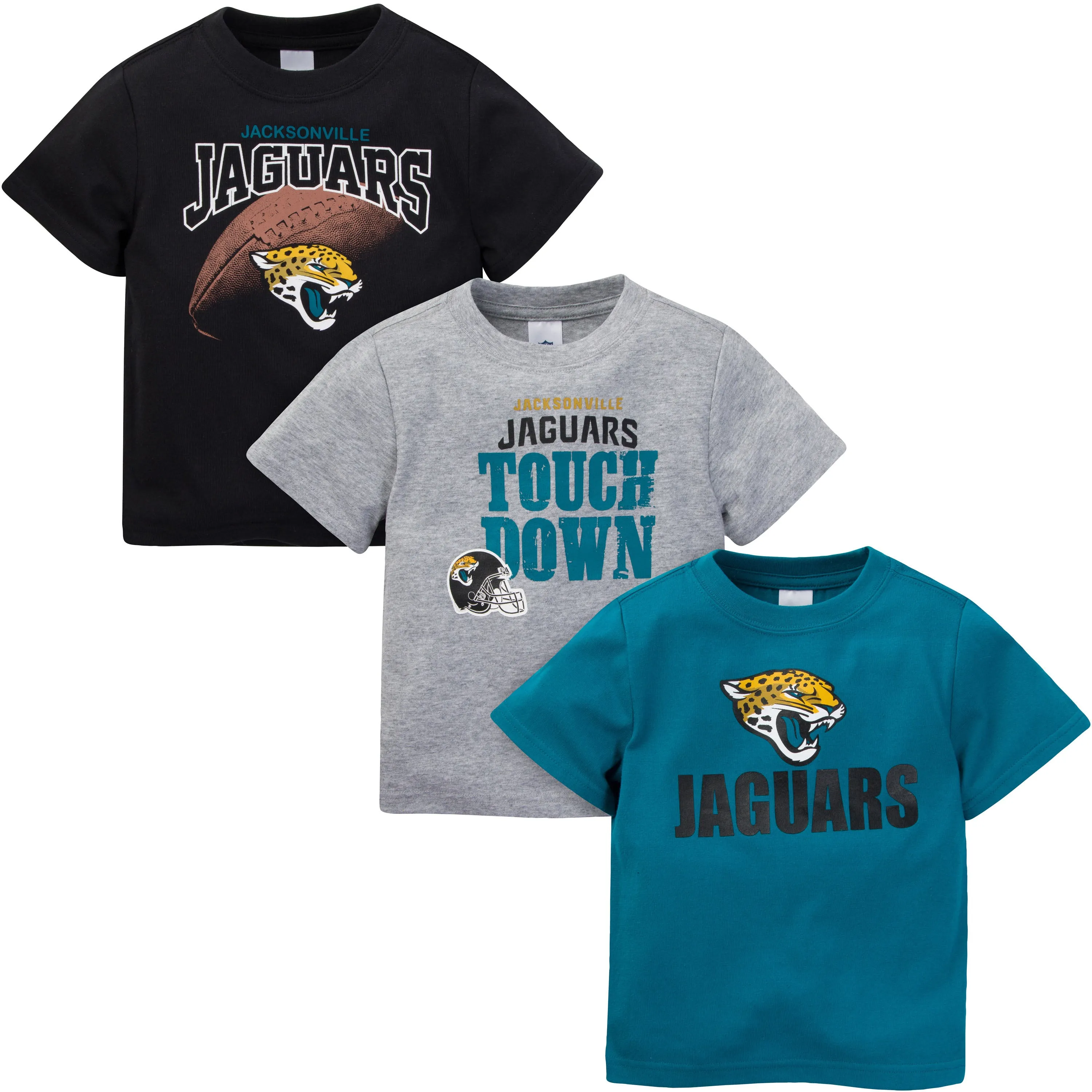 Jacksonville Jaguars Boys 3-Pack Short Sleeve Tees