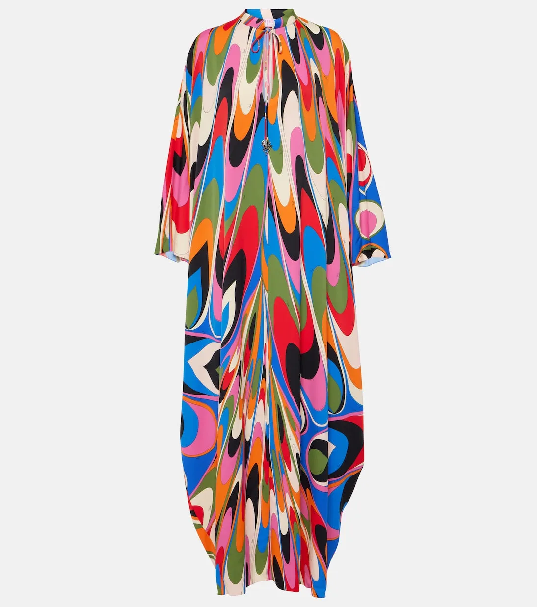 Kaftan with onde Pucci print, multicolor