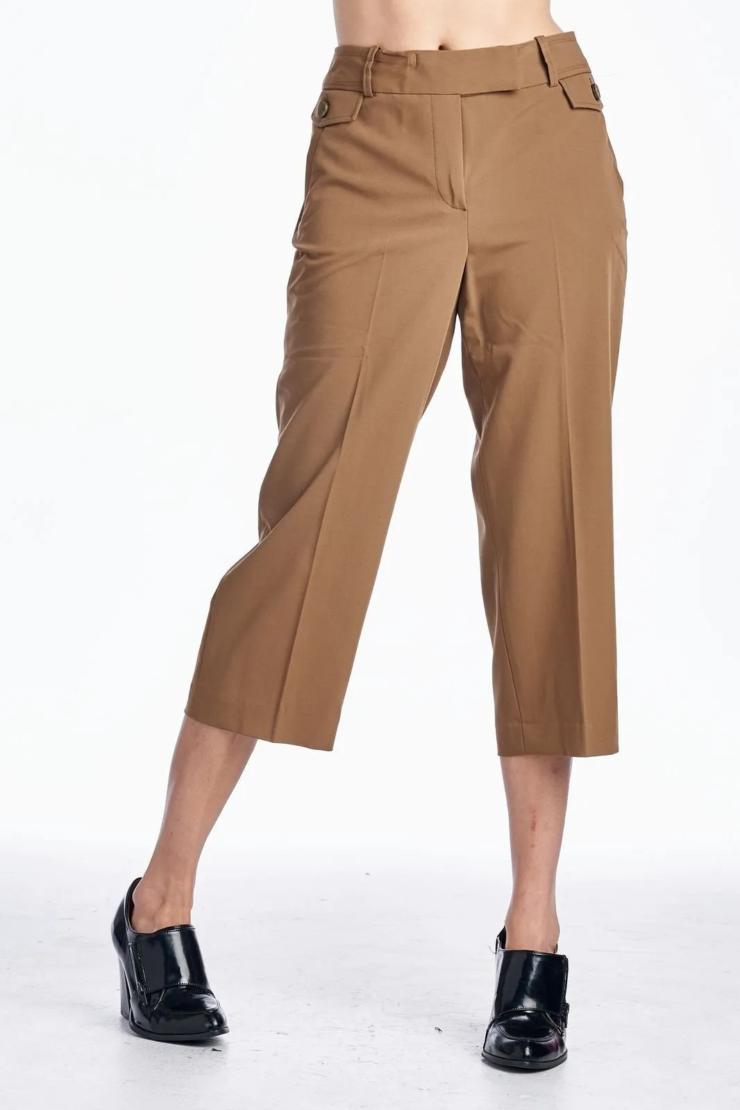 Larry Levine Stretch Tailored Capris