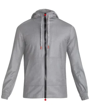 Light Grey Cashmere Hoodie Jacket