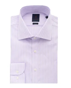 Lilac Herringbone Stripe Easy-iron Shirt