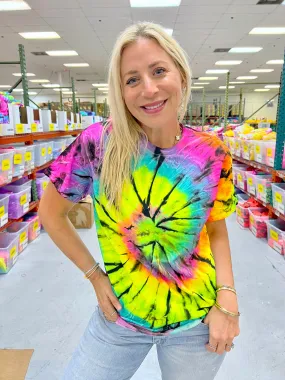 Limeade Swirl Tie-Dye Tee - Blank