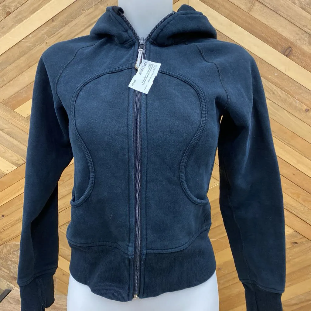 Lululemon - Women's Full-Zip Scuba Hoodie - MSRP $118: Black-women-