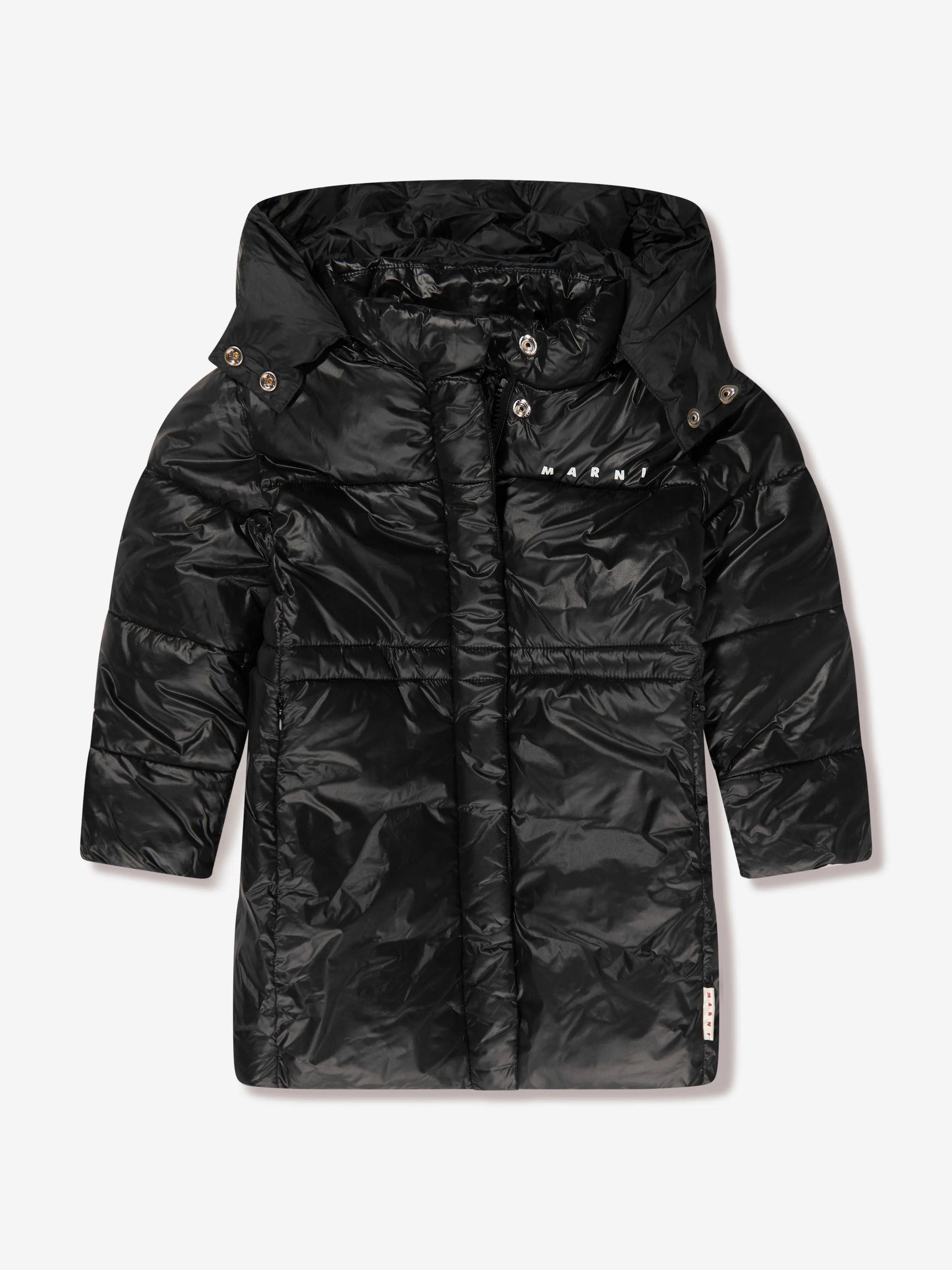 MARNI Girls Long Puffer Coat