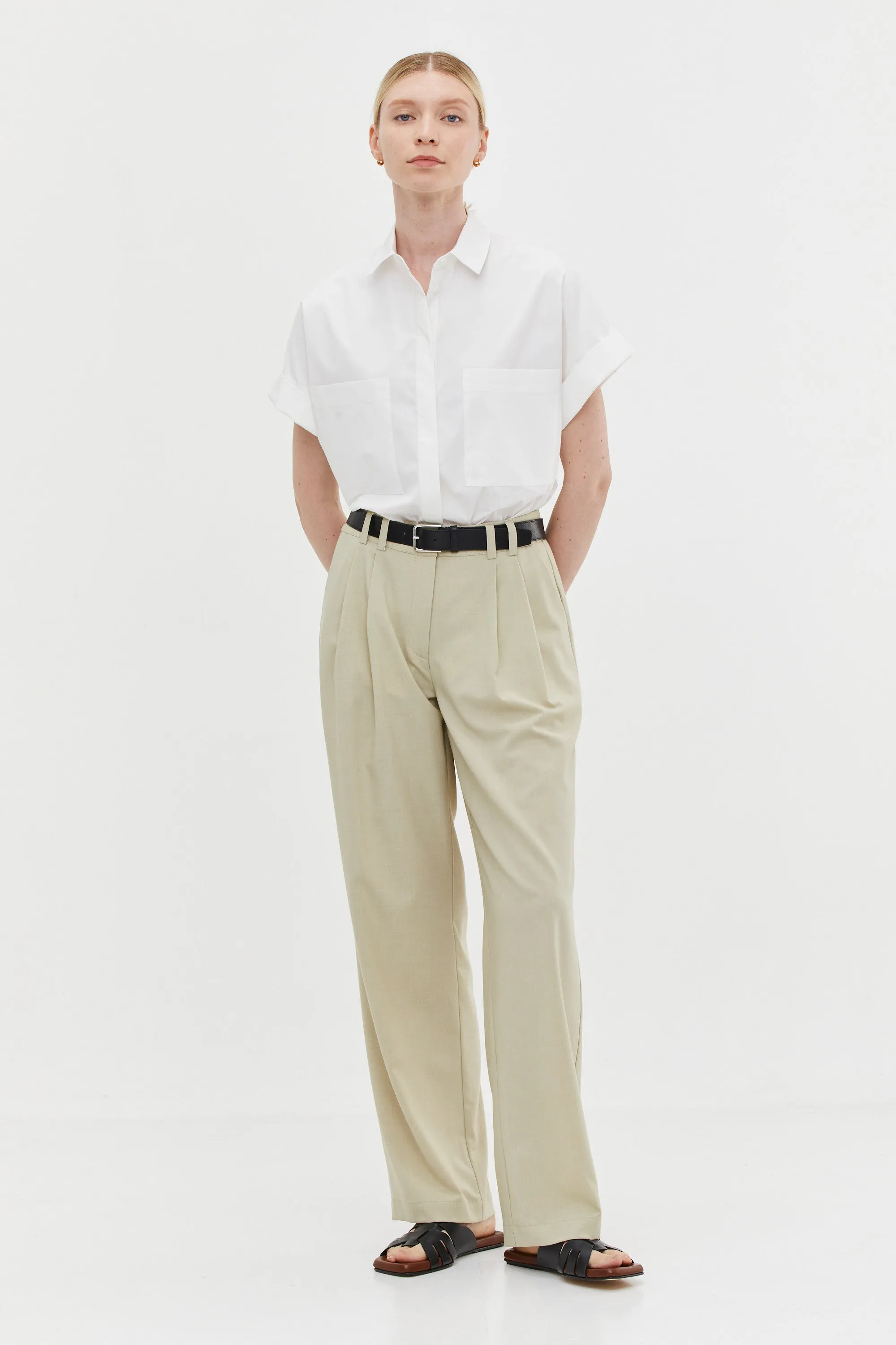 Noah Tailored Pants Beige