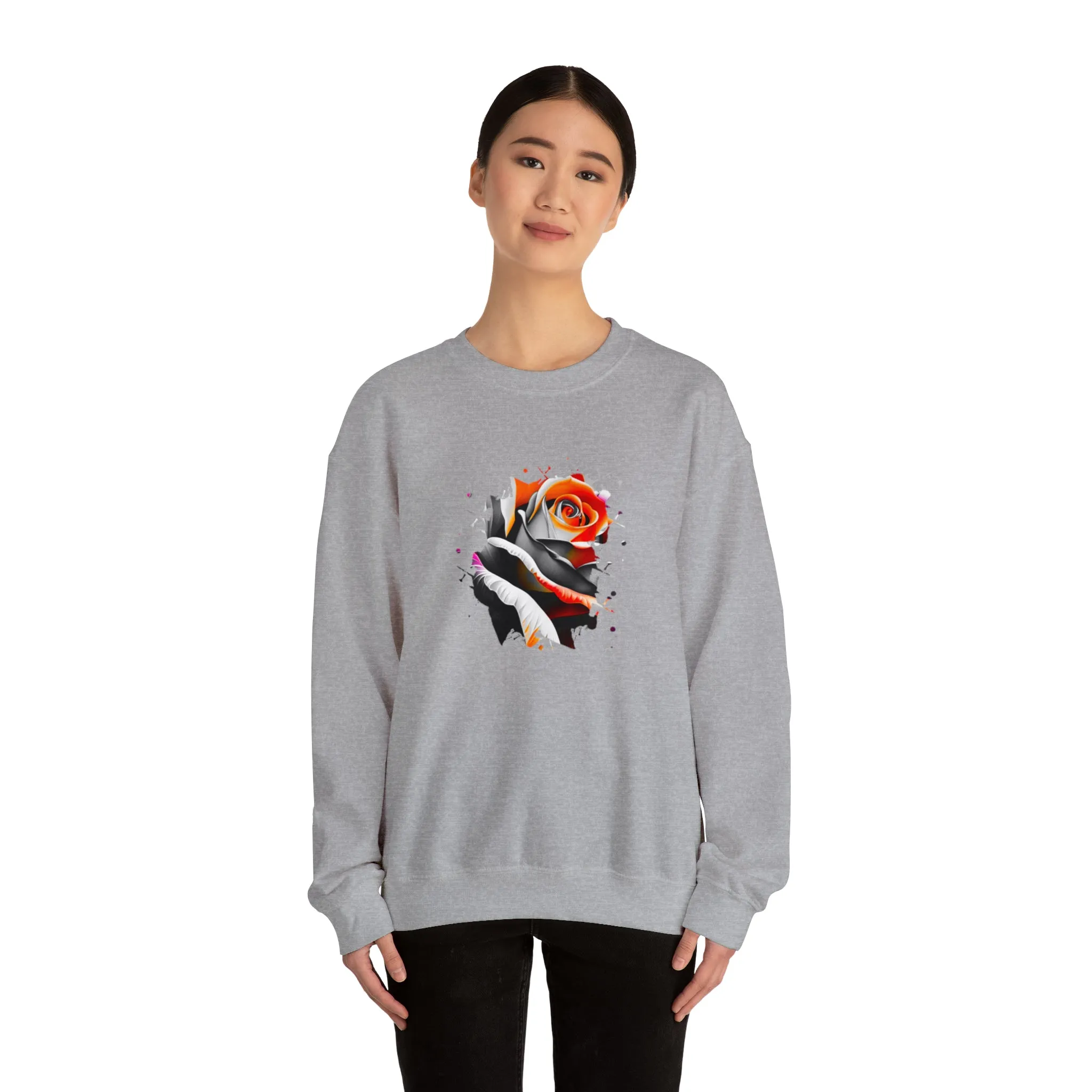 Rose Unisex Heavy Blend™ Crewneck Sweatshirt