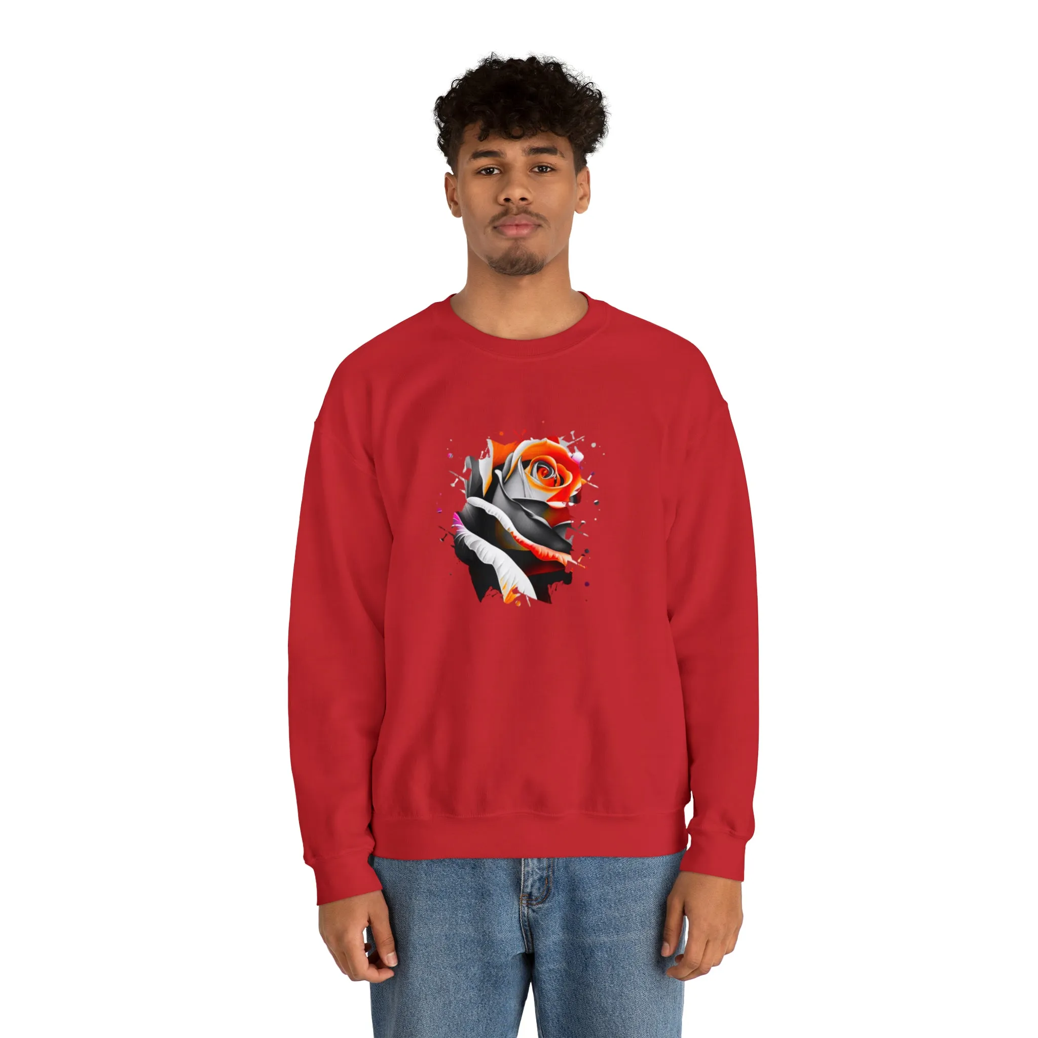 Rose Unisex Heavy Blend™ Crewneck Sweatshirt