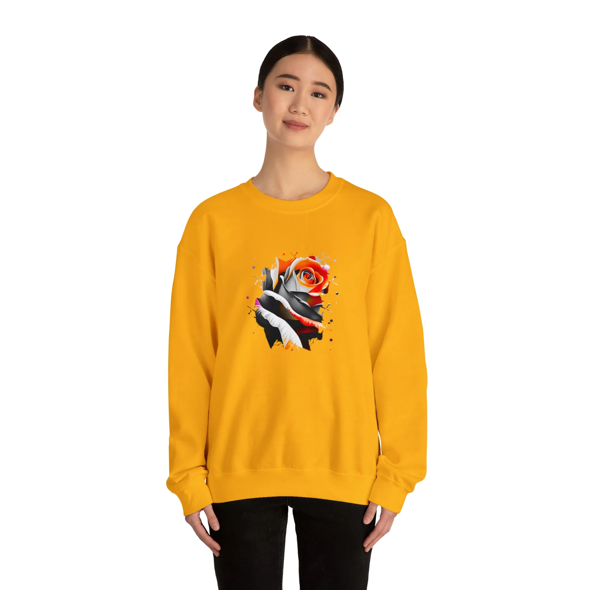 Rose Unisex Heavy Blend™ Crewneck Sweatshirt