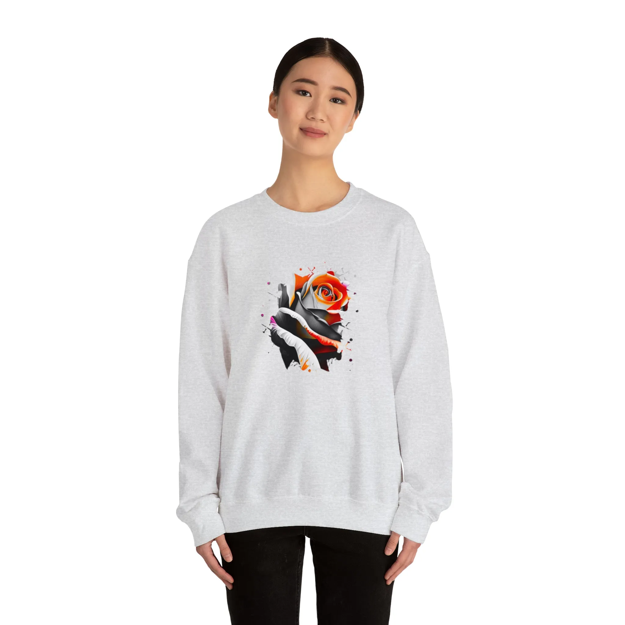 Rose Unisex Heavy Blend™ Crewneck Sweatshirt