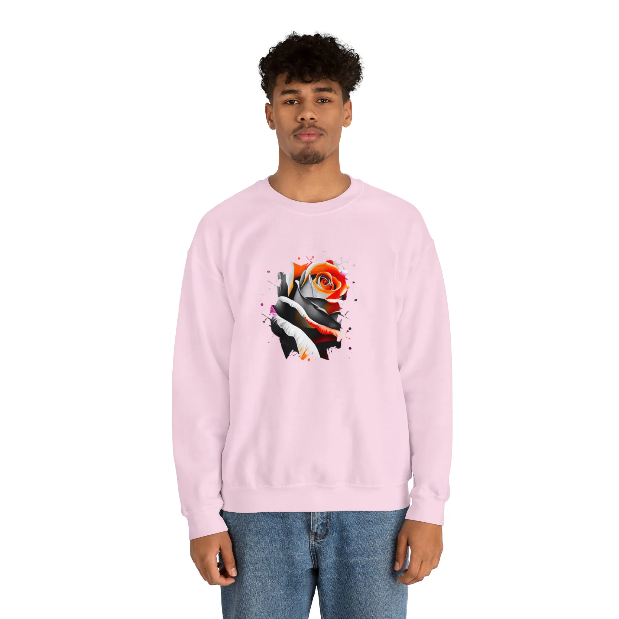 Rose Unisex Heavy Blend™ Crewneck Sweatshirt