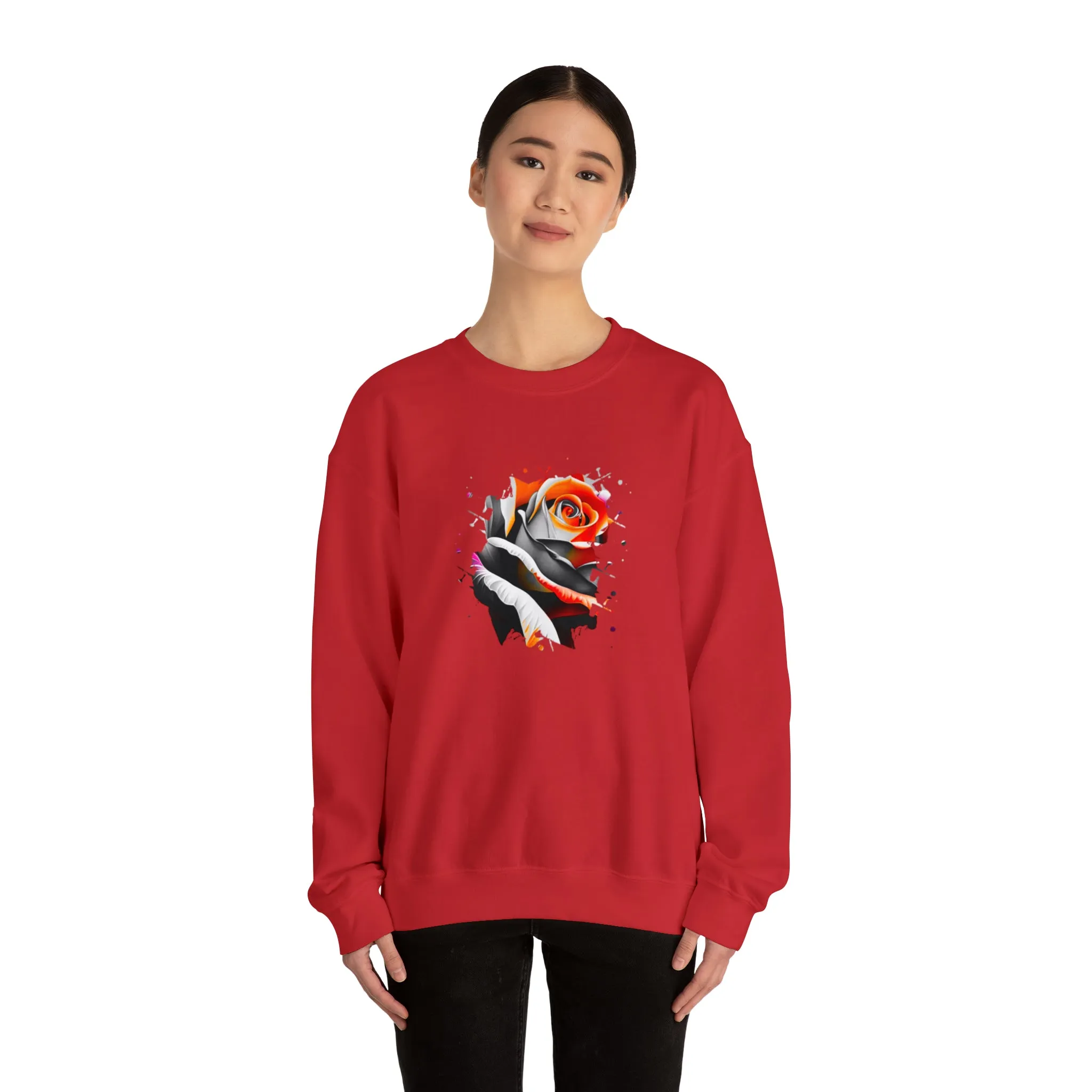 Rose Unisex Heavy Blend™ Crewneck Sweatshirt