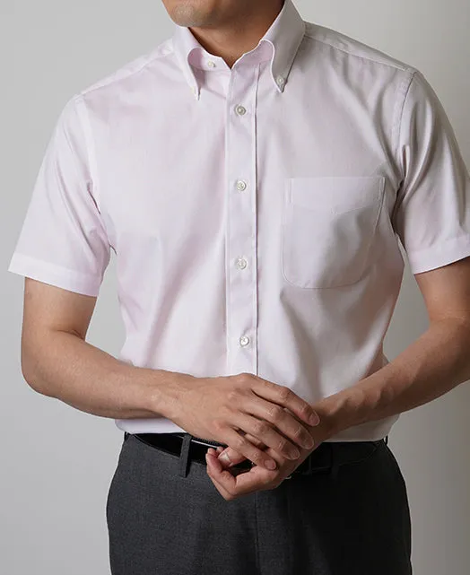 Short Sleeve Shirt - Button Down Pinpoint Oxford PALPA EASY CARE